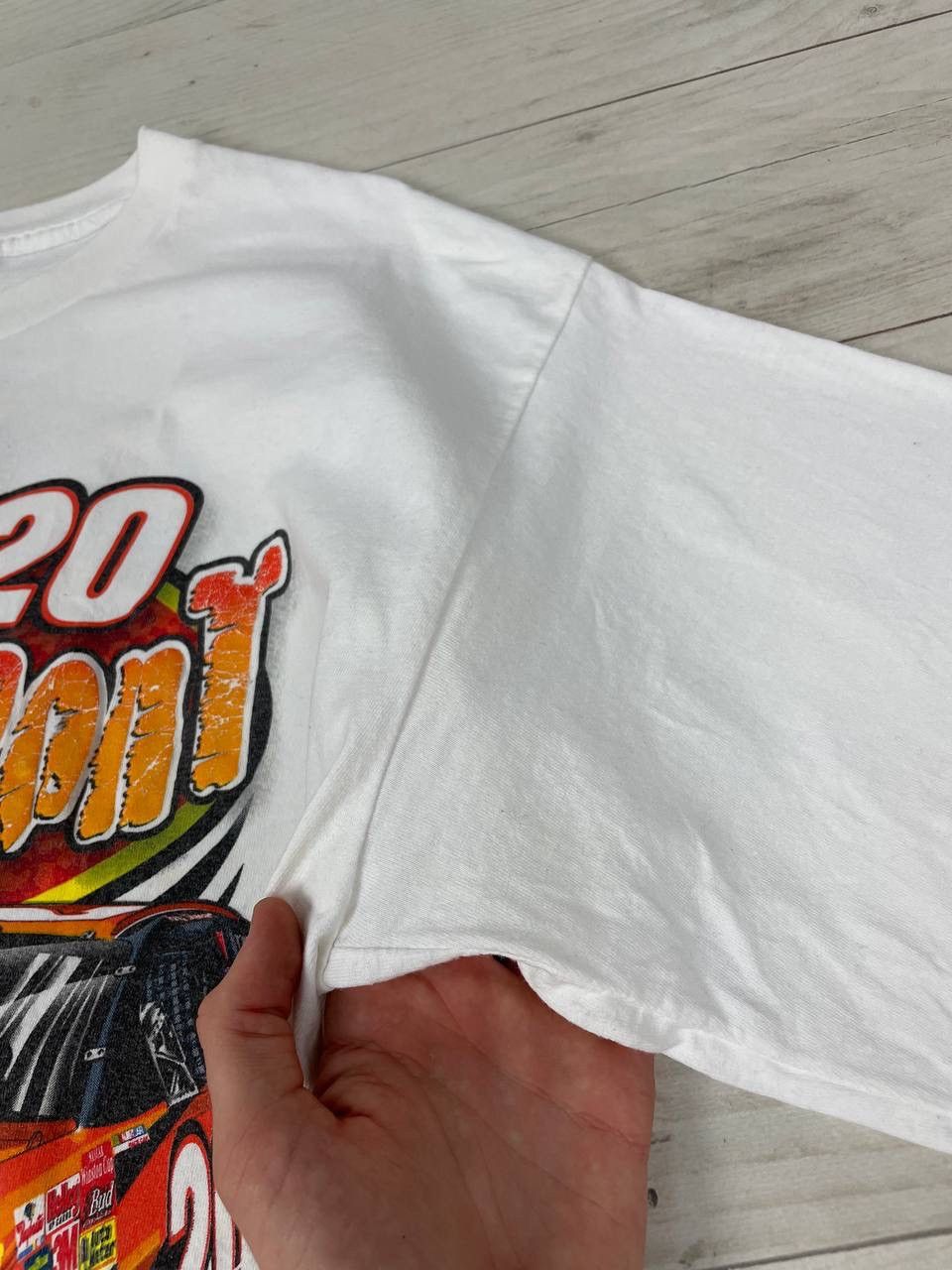 NASCAR Vintage Tony Steward 2002 Nascar Out In Front T-Shirt Size US XL / EU 56 / 4 - 9 Thumbnail