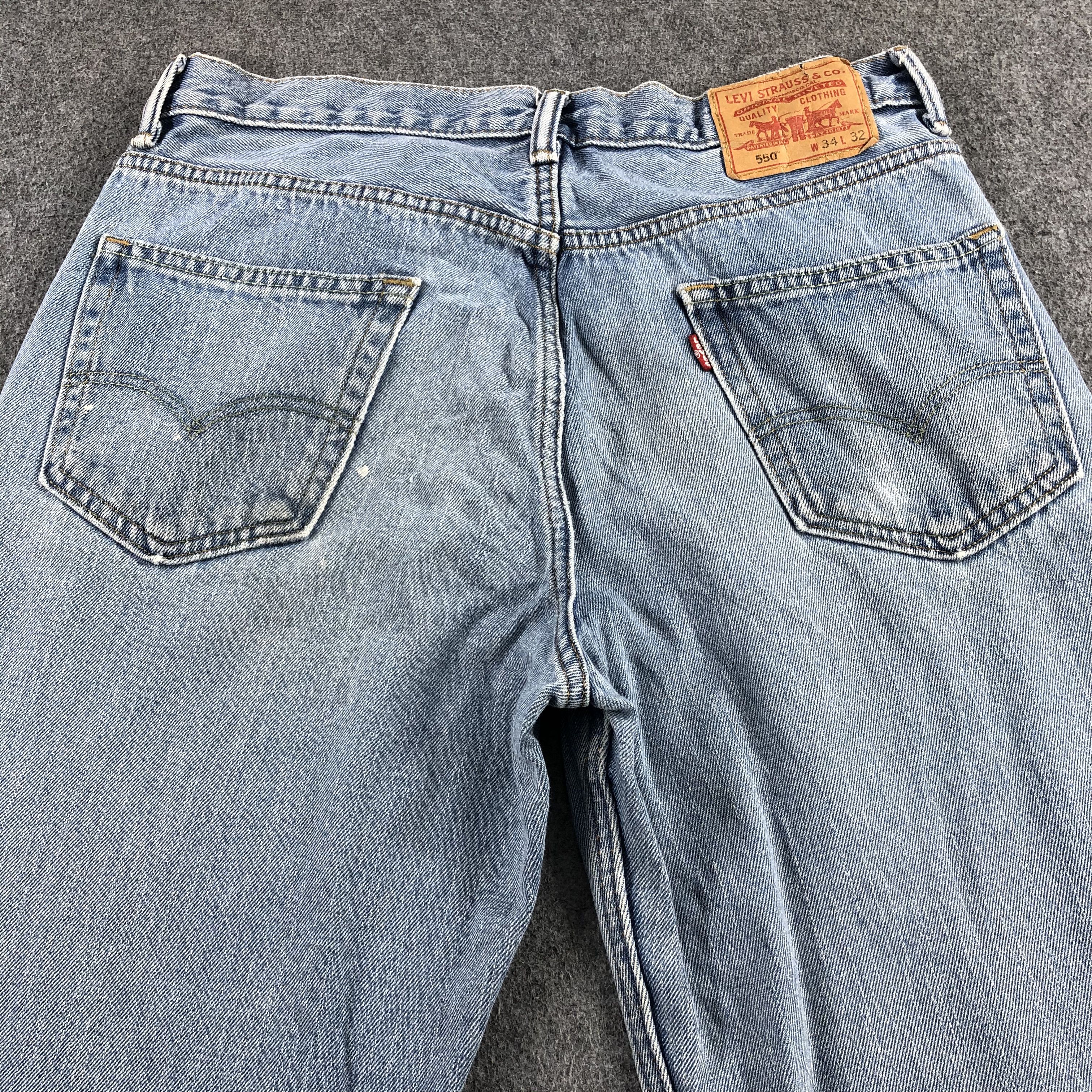 Levi's Vintage Light Wash Levis 550 Jeans-J2032 Size US 34 / EU 50 - 4 Thumbnail
