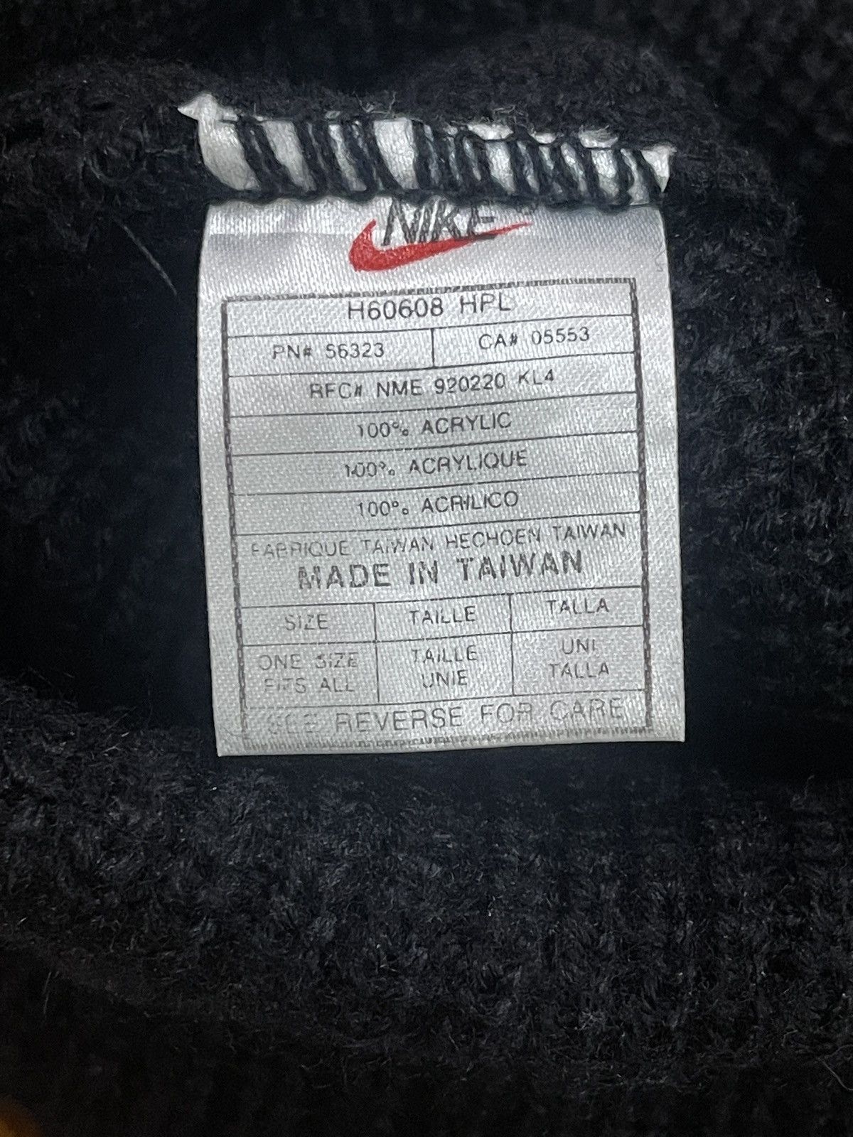 Nike 90s Nike Black Beanie Hats Size ONE SIZE - 4 Thumbnail