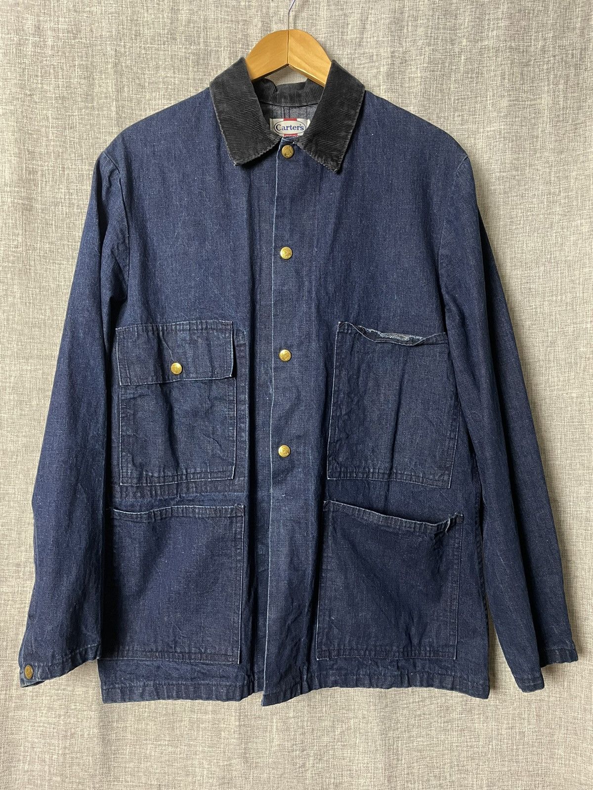 Carter's × Levi's Vintage Clothing × Wrangler 1960s Vintage Carters Denim Chore Jacket RRL Real Mccoys Size US L / EU 52-54 / 3 - 1 Thumbnail