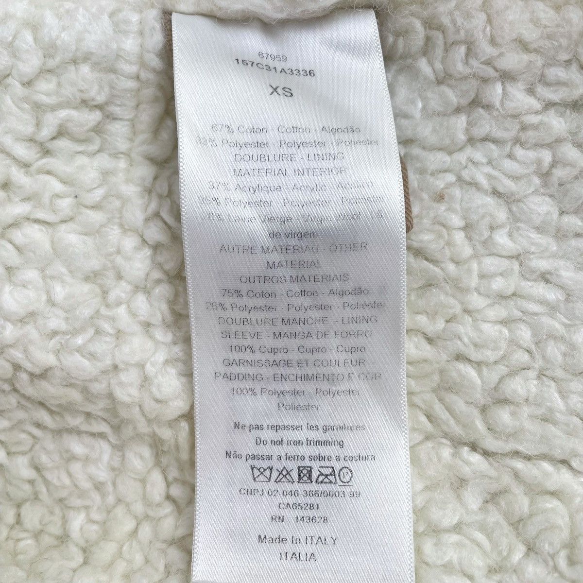 Dior Dior Brown Logo Letter Hooded Half-Zip Sweatshirt K26WX Size US XS / EU 42 / 0 - 8 Thumbnail