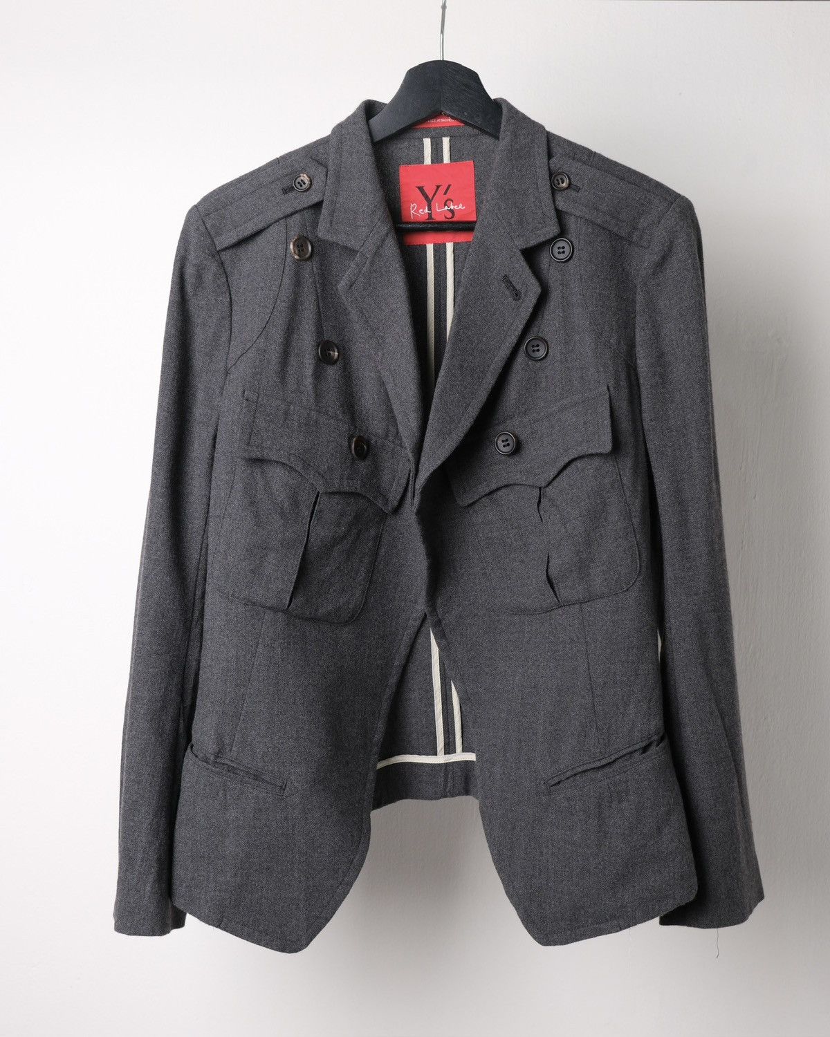 Yohji Yamamoto Y's Red Label By Yohji Yamamoto Military-inspire Blazer Size M / US 6-8 / IT 42-44 - 6 Thumbnail