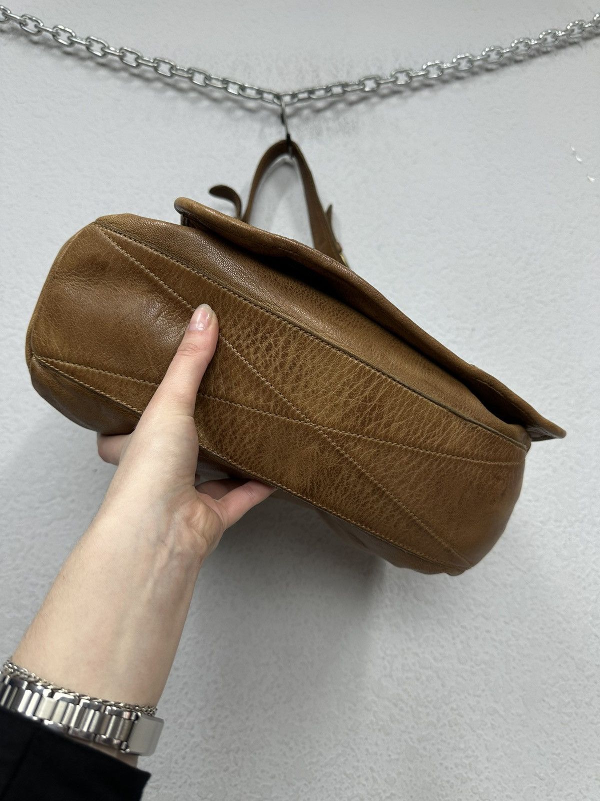 14th Addiction Vintage Leather Bag Hobo Avantgarde AS 98 style western Goa Size ONE SIZE - 7 Thumbnail