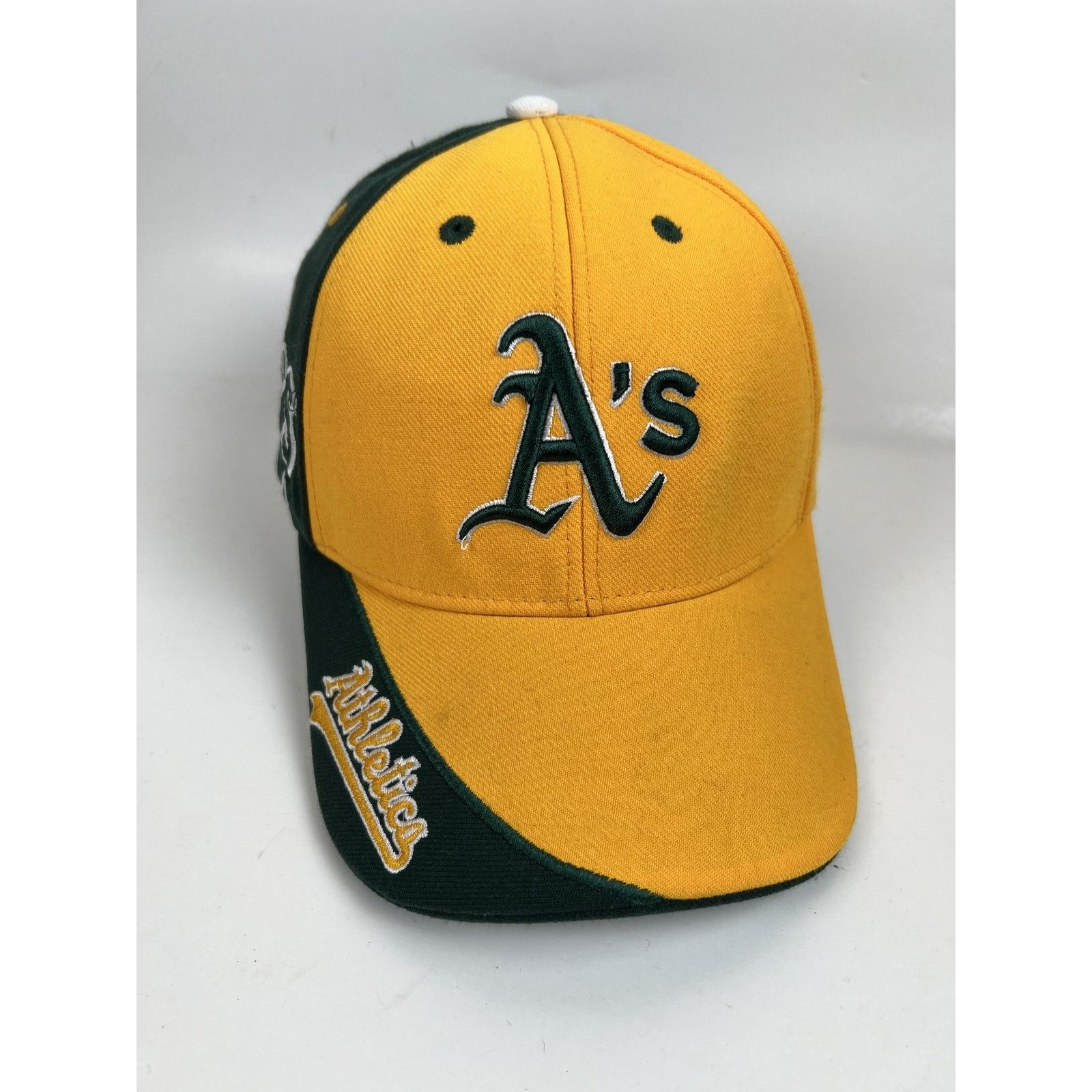 Other VTG Oakland Athletics Hat Cap Strap Back Mens Green MLB Base Size ONE SIZE - 2 Thumbnail