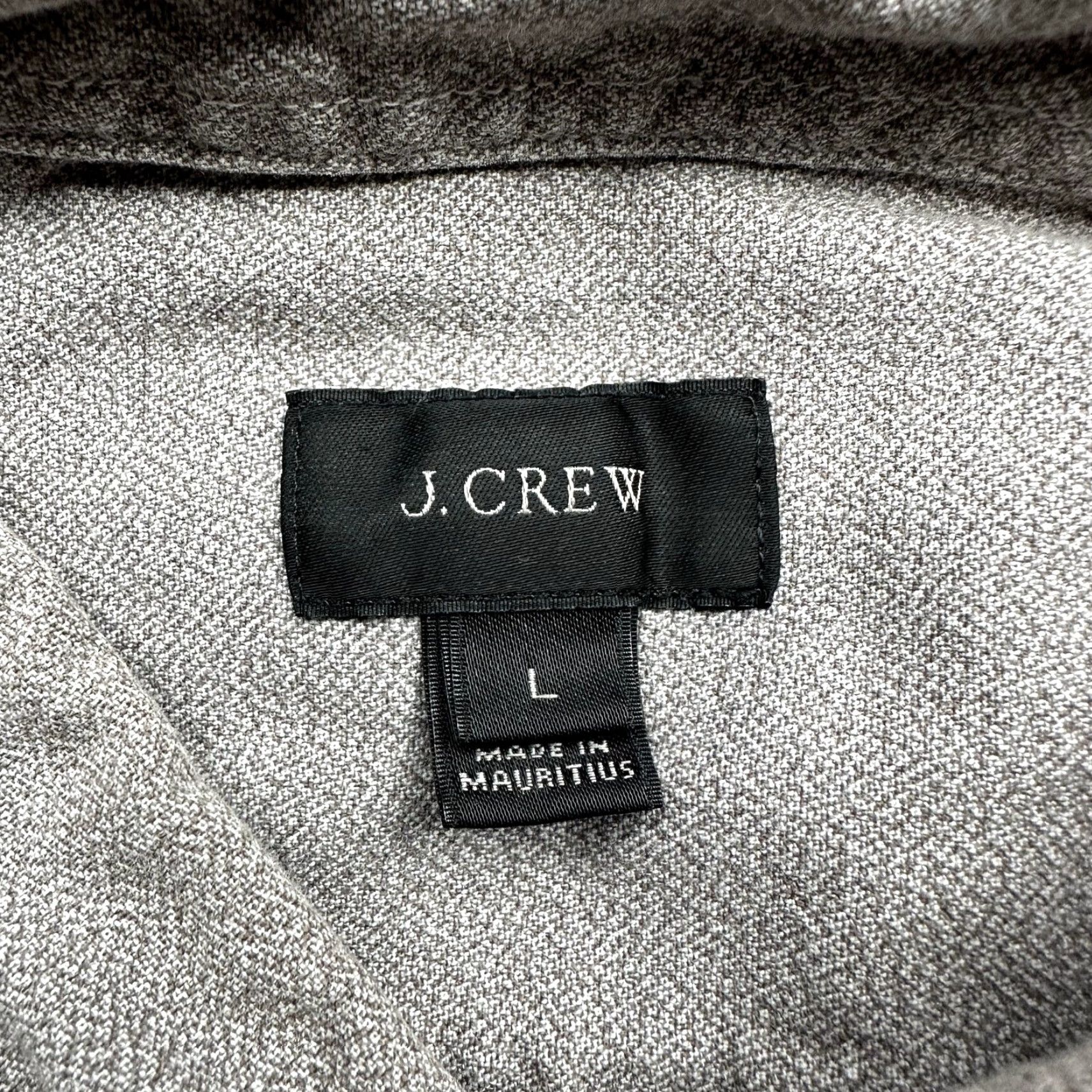 J.Crew VINTAGE? No. J.CREW Button-Down Long Sleeve Gray Casual Shirt Mens Large Cotton Pocket B8337 Size US L / EU 52-54 / 3 - 3 Thumbnail