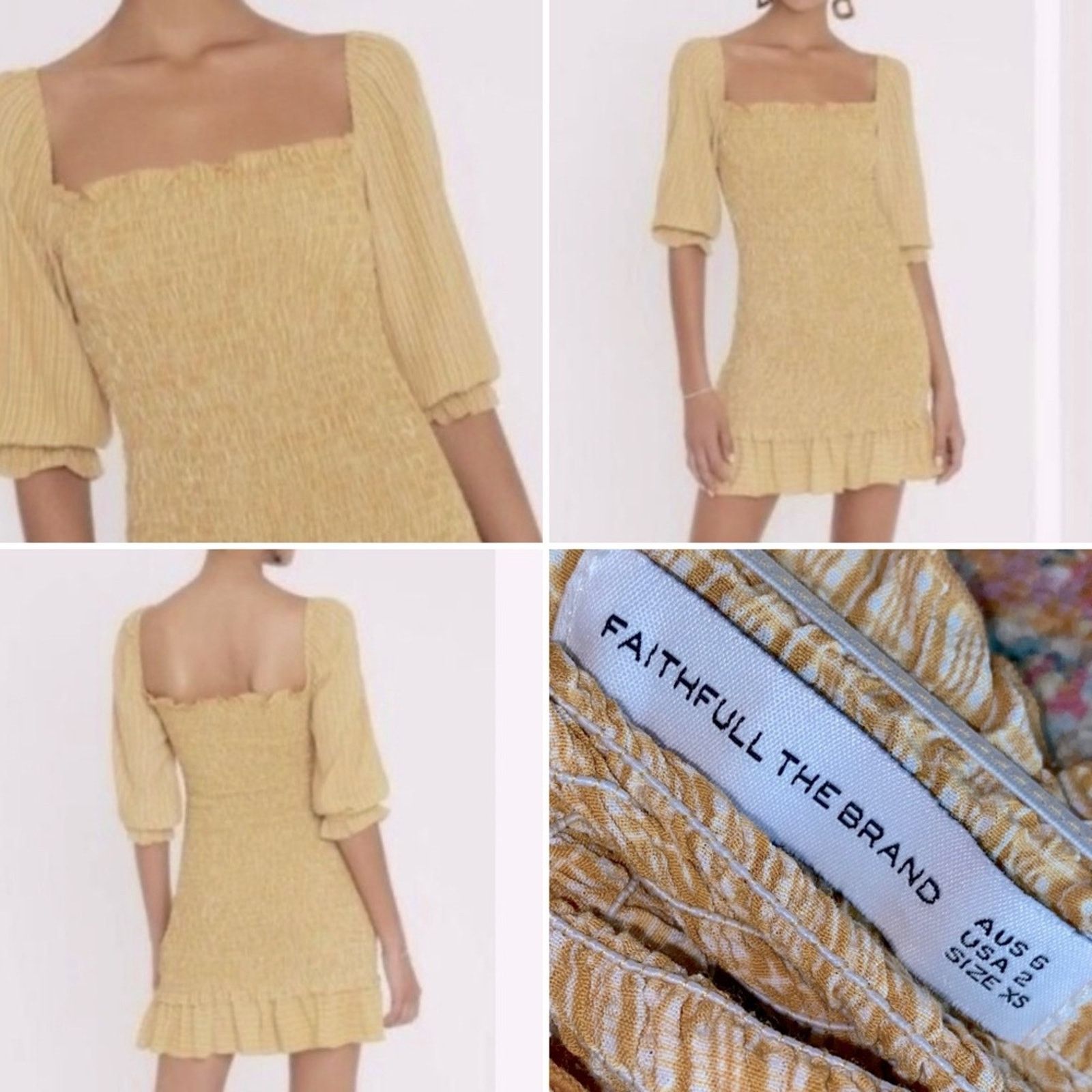 FAITHFULL Faithfull The Brand Es Saada Mini Dress Ceretti Check Size 2 Size XS / US 0-2 / IT 36-38 - 1 Thumbnail