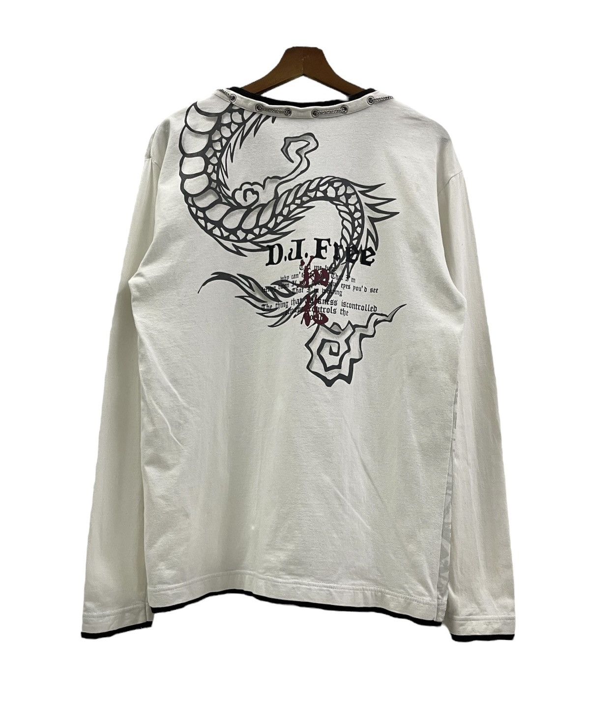 PPFM Vintage D.J.Free Japan Dragon Longsleeves Lace Tshirts Size US S / EU 44-46 / 1 - 7 Thumbnail