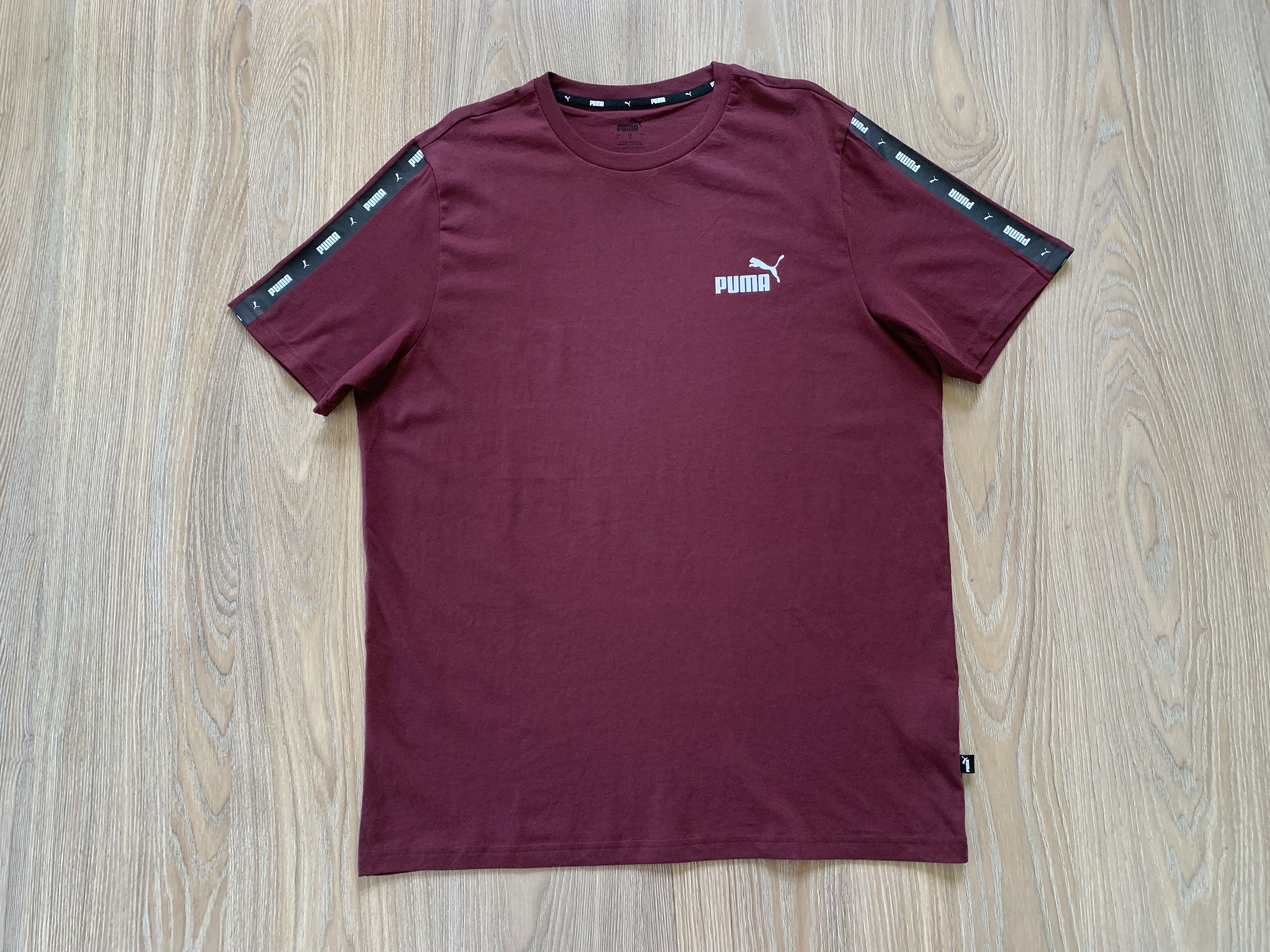Puma Puma Burgundy Cotton T Shirt 2023 Size US L / EU 52-54 / 3 - 2 Thumbnail