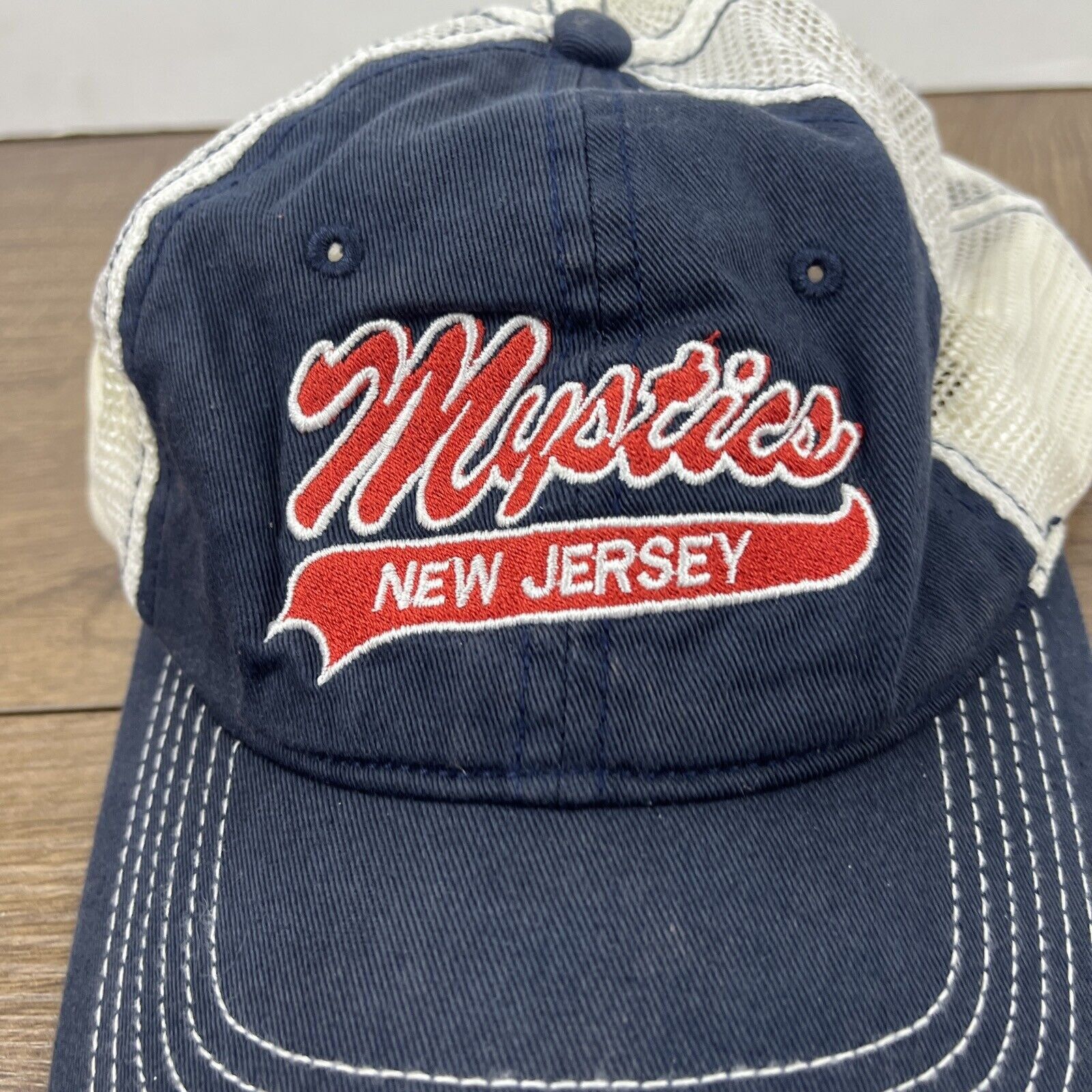 Other Mystics New Jersey Hat Blue Hat Adjustable Adult Size Hat Bl Size ONE SIZE - 7 Thumbnail
