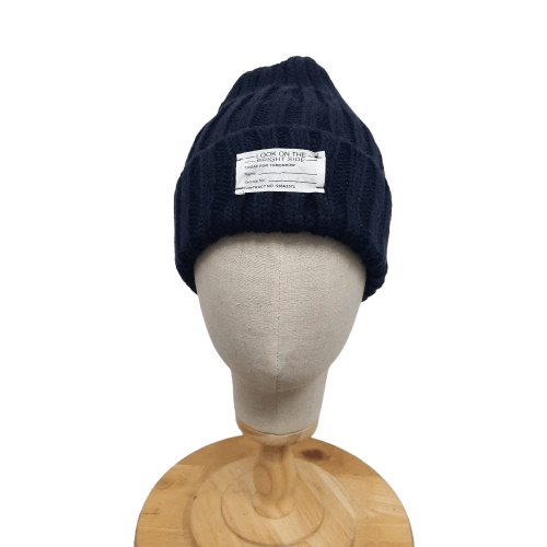 GU × Japanese Brand 🧩 Japanese brand gu military department patch beanie hat Size ONE SIZE - 1 Thumbnail
