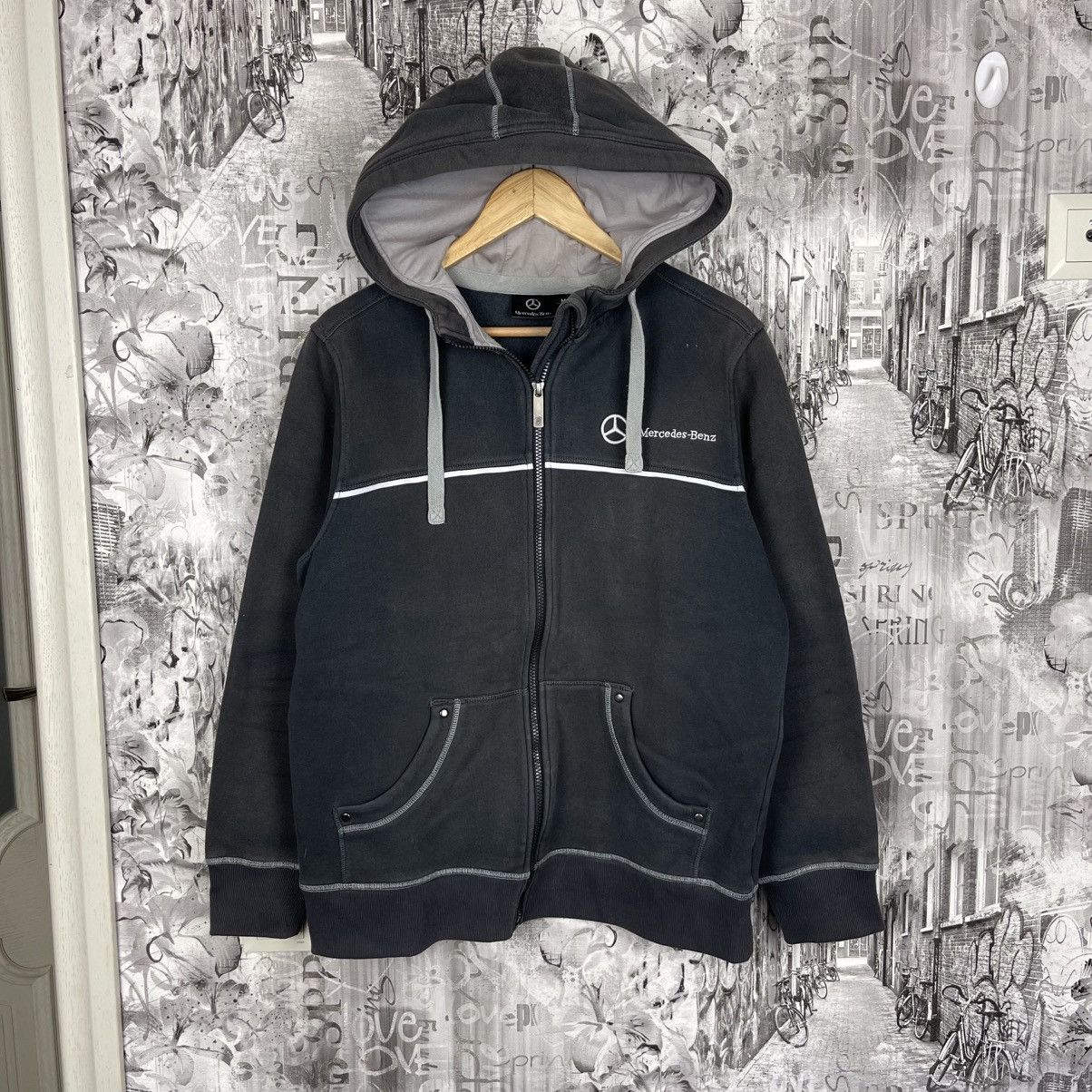 Mercedes-Benz Vintage Mercedes Benz Zip Hoodie Size US M / EU 48-50 / 2 - 1 Thumbnail
