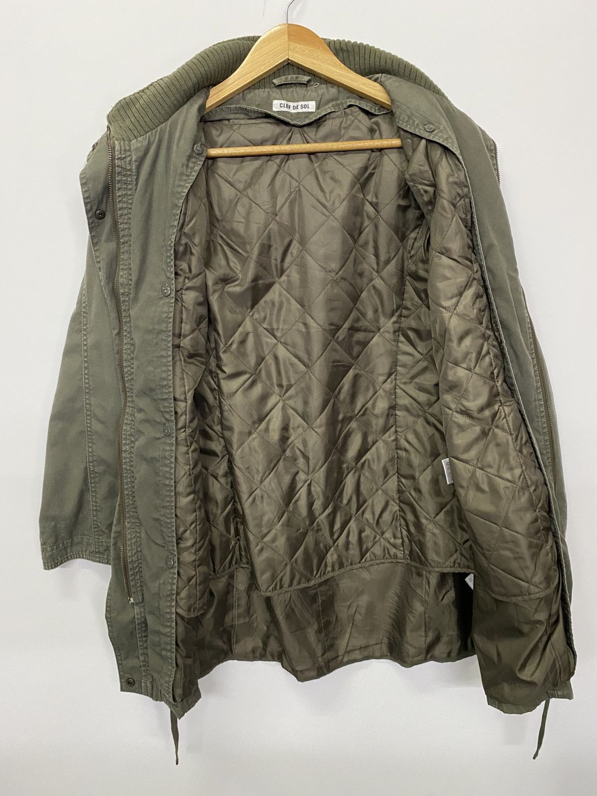 Japanese Brand Japanese Brand Clef De Sol Parka Fur Collar Jacket Size L / US 10 / IT 46 - 16 Thumbnail