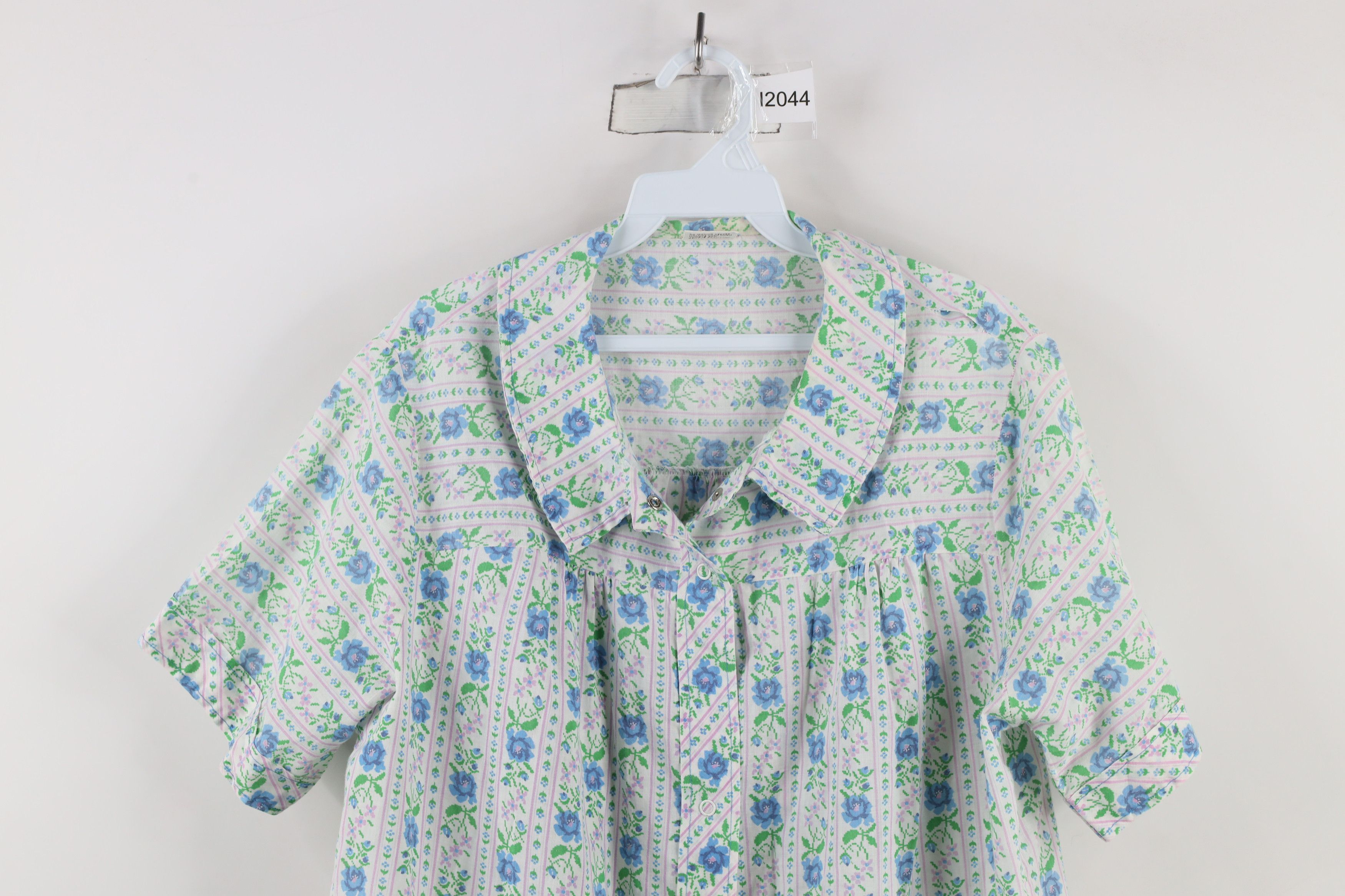 Vintage Vintage 70s Country Primitive Button Muu Muu Night Gown USA Size L / US 10 / IT 46 - 2 Thumbnail