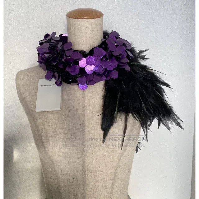 Dries Van Noten Dries Van Noten Feather shawl scarf Size ONE SIZE - 4 Thumbnail
