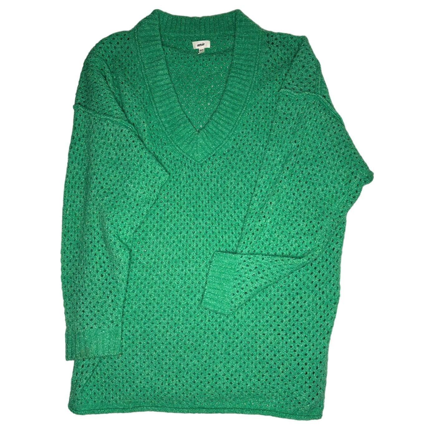 Other AERIE Women’s Open Weave Oversized V-Neck Sweater | Size M Size M / US 6-8 / IT 42-44 - 6 Thumbnail