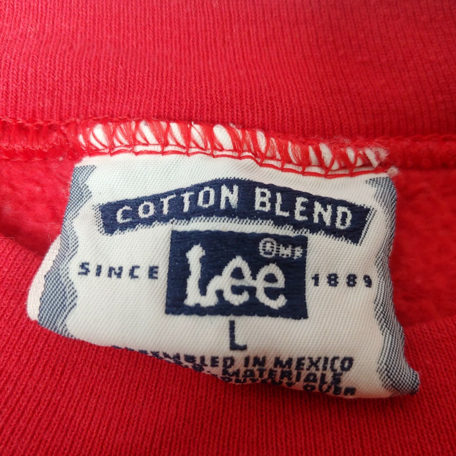Lee VINTAGE Lee Sweatshirt Christmas Gift JESUS Red L Men Size US L / EU 52-54 / 3 - 6 Thumbnail
