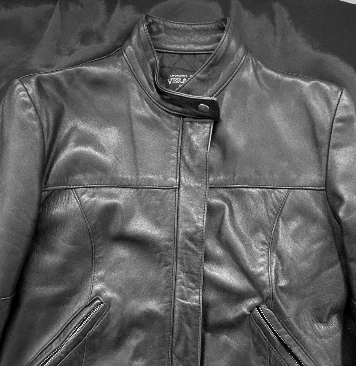Vintage Amazing leather avant-garde distressed jacket Size M / US 6-8 / IT 42-44 - 4 Thumbnail
