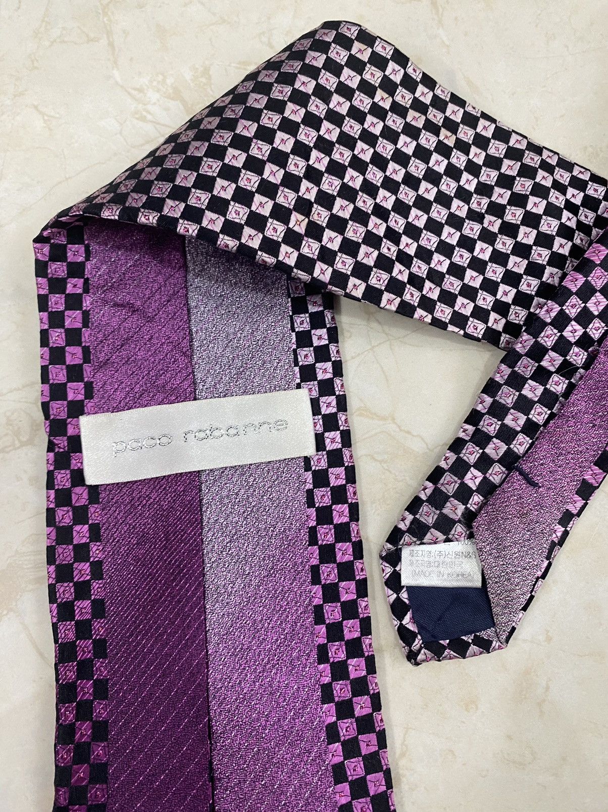 Vintage 💥PACO RABANNE neck tie silk ties Size ONE SIZE - 3 Thumbnail