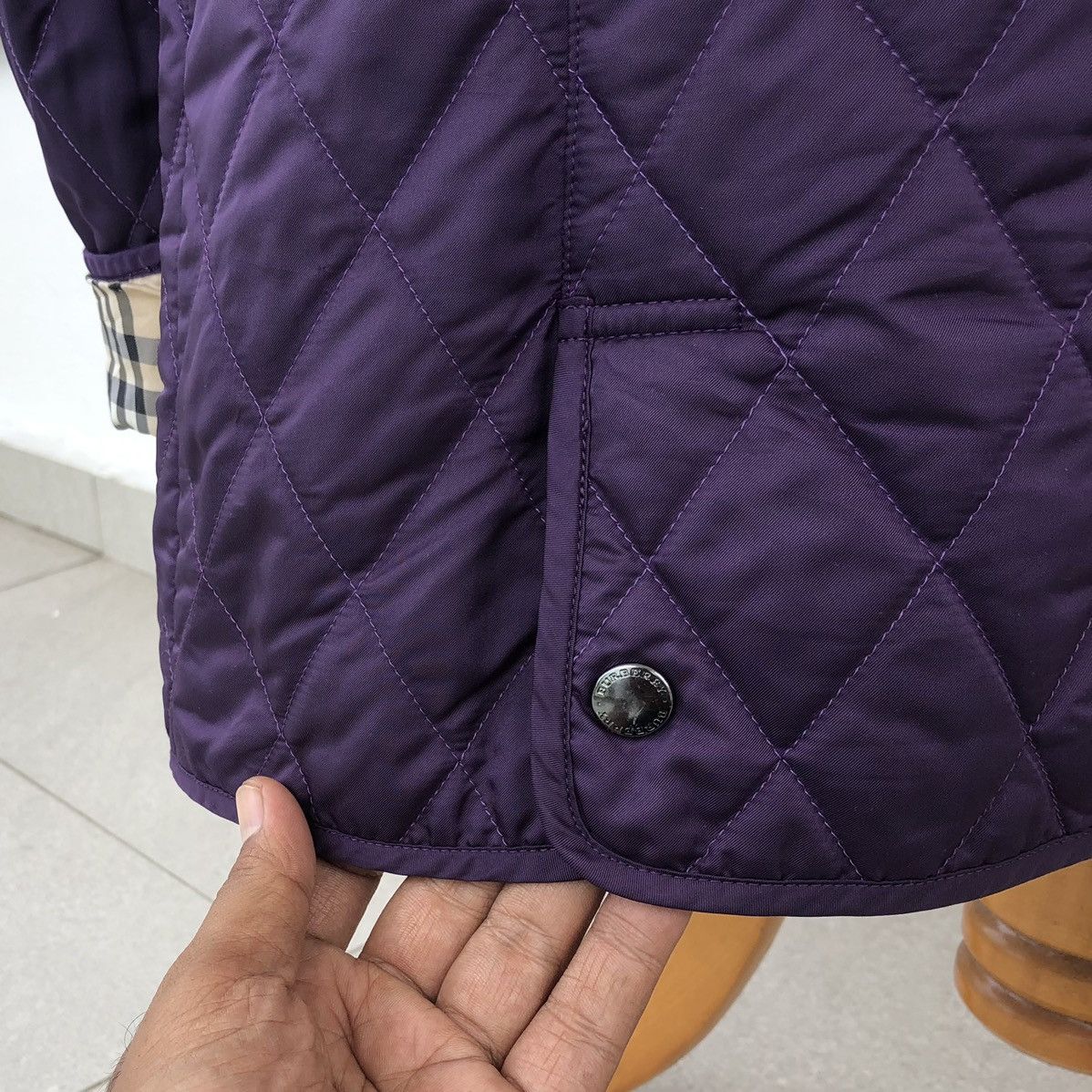 Burberry Burberry London Diamond Quilted Lined Novacheck Jacket Size M / US 6-8 / IT 42-44 - 20 Thumbnail