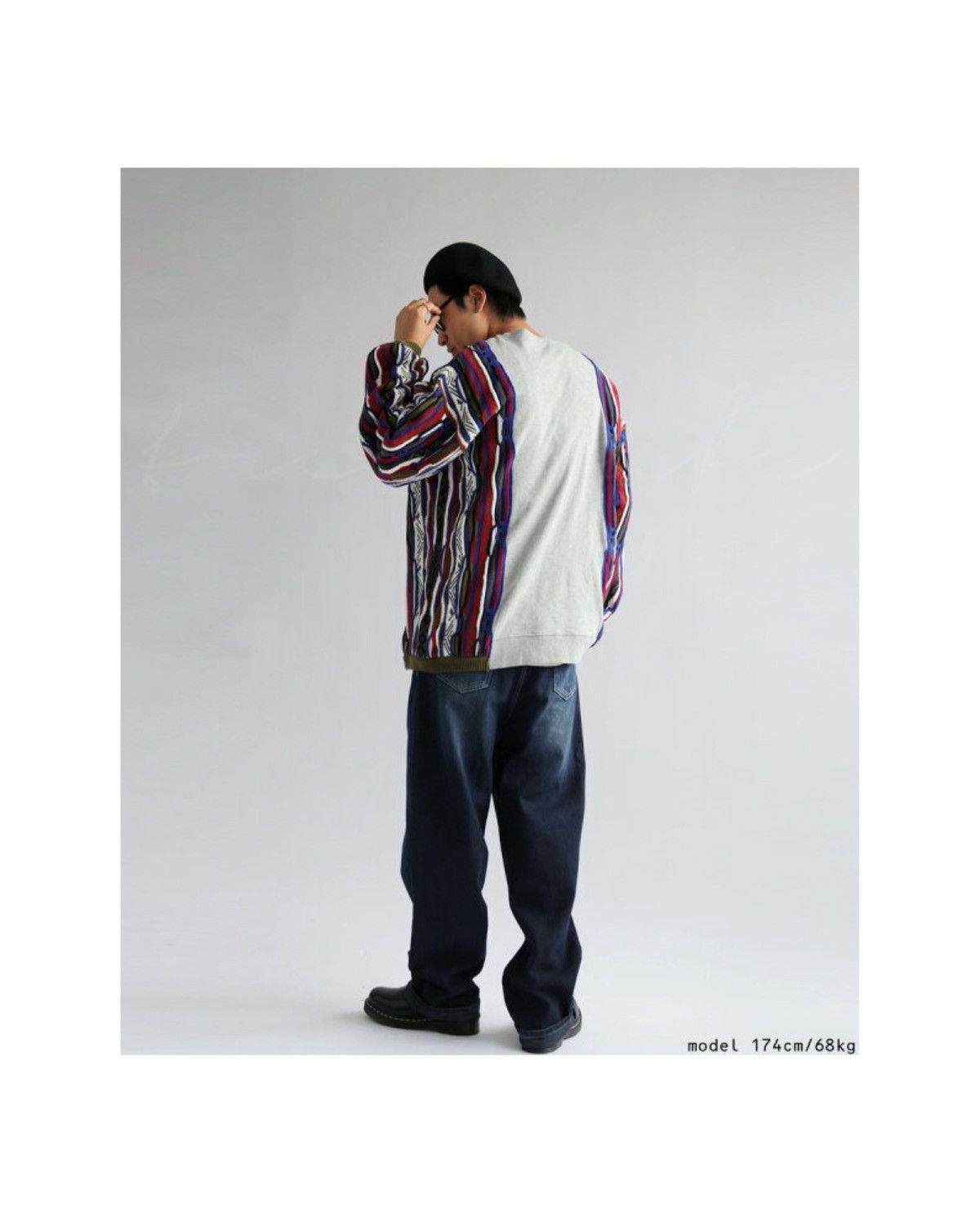 Japanese Brand ANTIQUA COOGI KNIT DOCKING PULLOVER SWEAT Size US XL / EU 56 / 4 - 7 Thumbnail