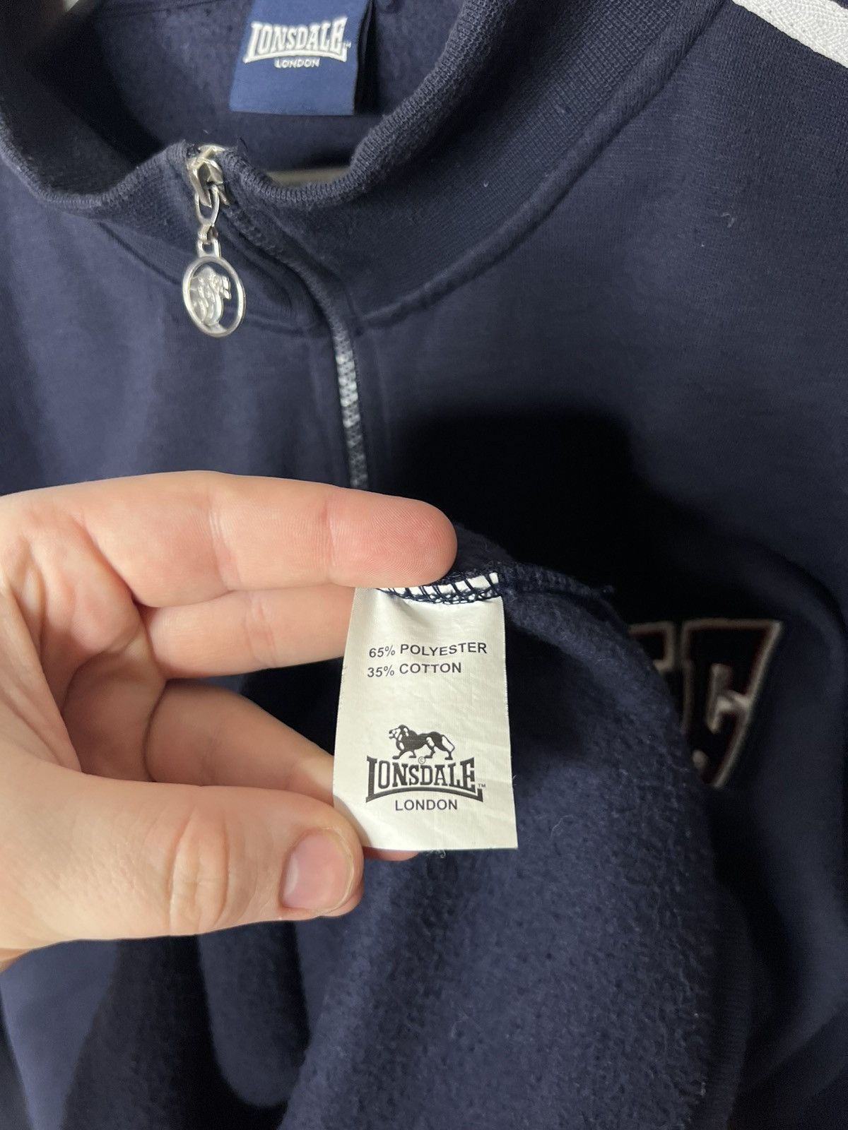Lonsdale Vintage Lonsdale London Big Logo Full Zip Fleece Jacket Size US XXL / EU 58 / 5 - 9 Thumbnail