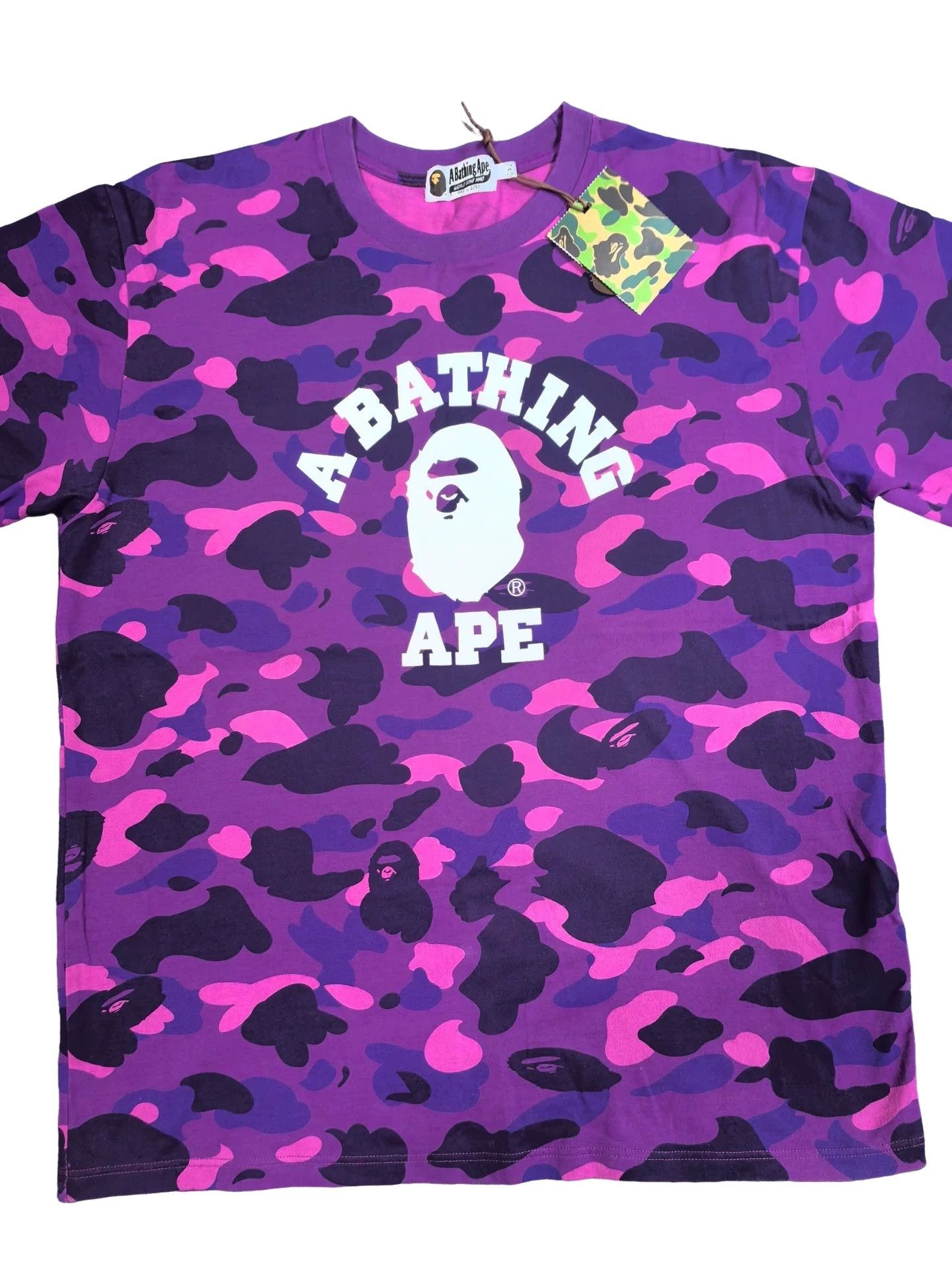 Bape BAPE Purple Camo T-Shirt Size XXL Size US XXL / EU 58 / 5 - 1 Thumbnail