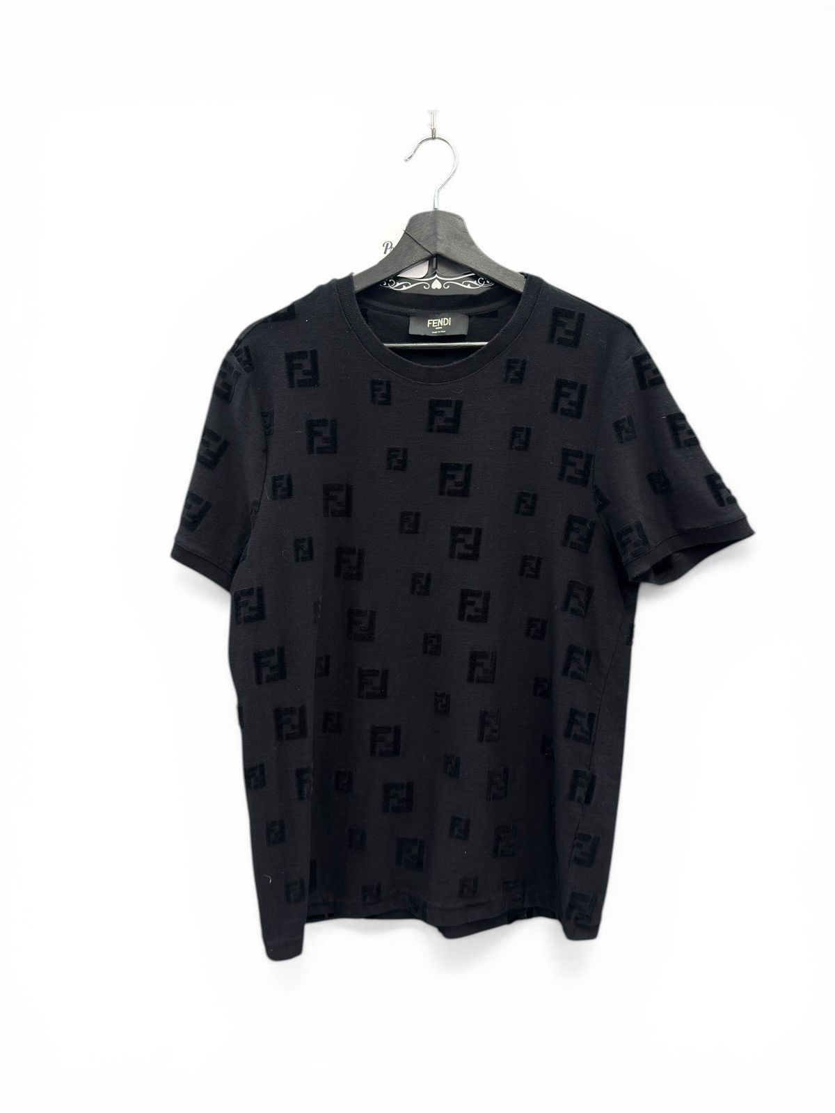 Fendi Fendi FF Logo Black Shirt Size US L / EU 52-54 / 3 - 1 Thumbnail