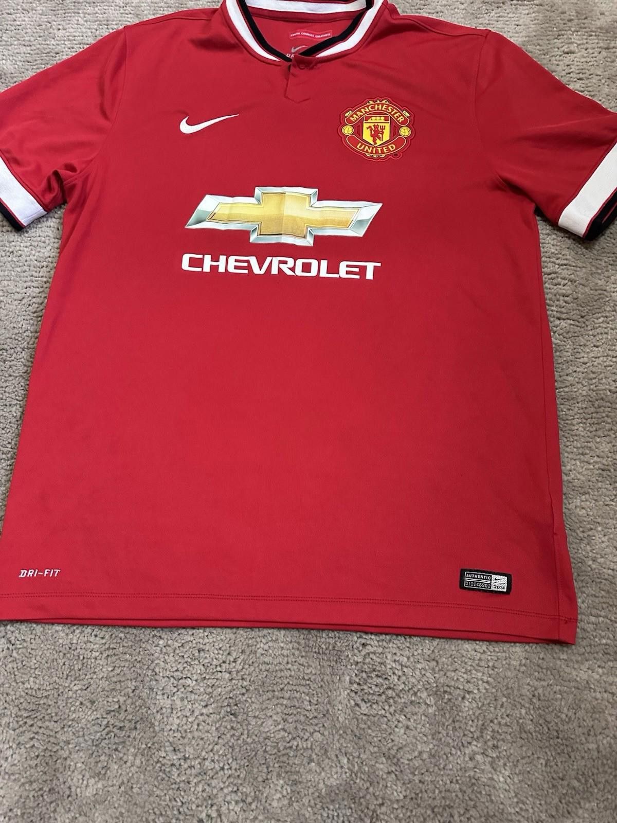 Adidas 2017 Manchester United Football Shirt Soccer Jersey Mata #8 Size US L / EU 52-54 / 3 - 2 Thumbnail
