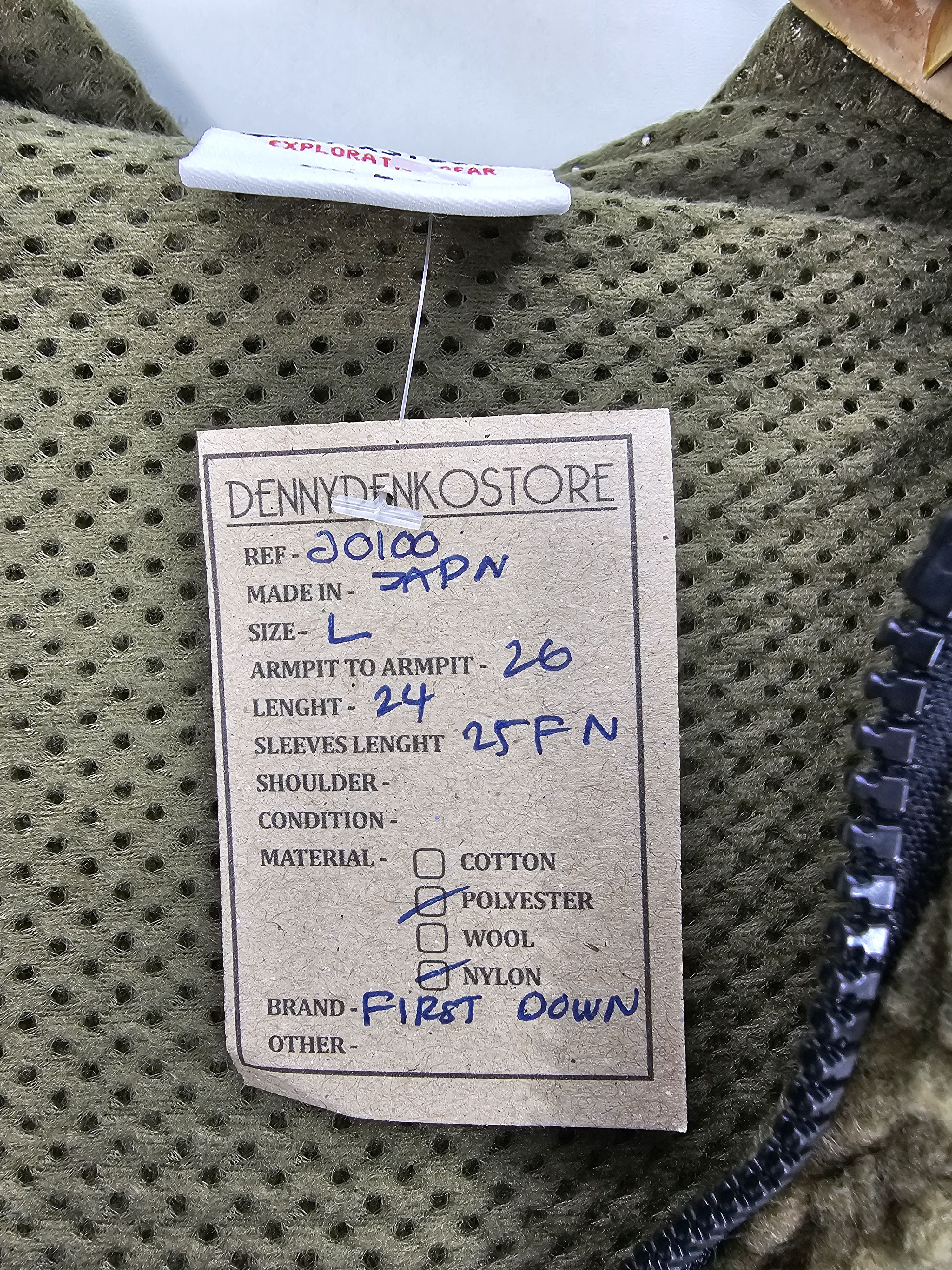 Other Vintage First Down Sherpa Fleece Hiking Hunting Jacket J0100 Size US L / EU 52-54 / 3 - 11 Thumbnail