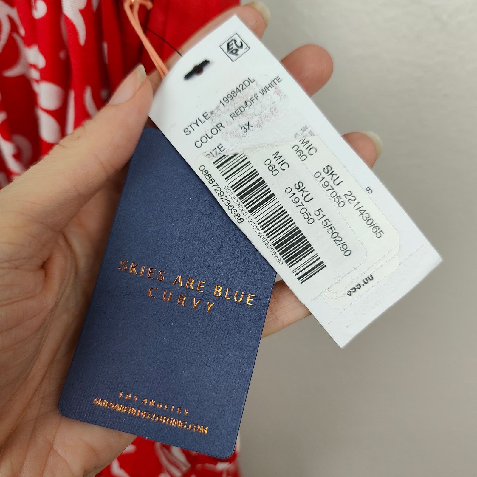 Other Skies Are Blue Curvy Maxi Dress Womens 3X Red Floral Size 3XL / US 20-22 - 5 Thumbnail