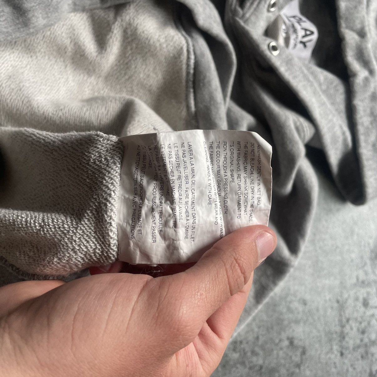 Comme des Garcons × Vintage Vintage Come Des Garçons Basic Gray Hoodie Size US S / EU 44-46 / 1 - 8 Thumbnail