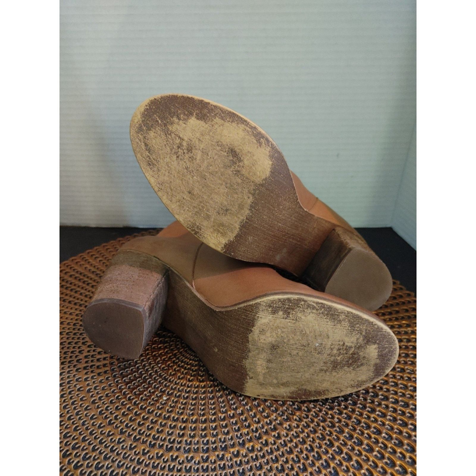 Nordstrom BP Brass Plum Lance Nordstrom Leather Ankle Booties Size 8M Size US 8 / IT 38 - 5 Thumbnail