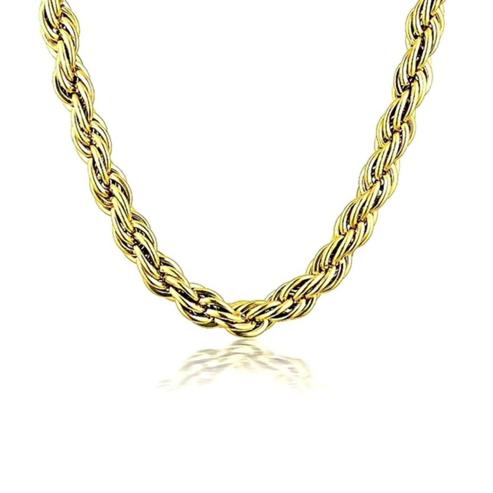 Other 5mm stainless steel Twisted rope Chain Necklaces Size ONE SIZE - 2 Thumbnail