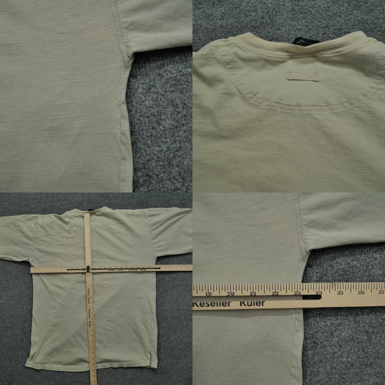 American Eagle Outfitters VINTAGE American Eagle Outfitters T-Shirt Mens XL Tan Distressed Henley 90s Y2K Brown Cotton Thermal Short Sleeve Size US XL / EU 56 / 4 - 9 Thumbnail