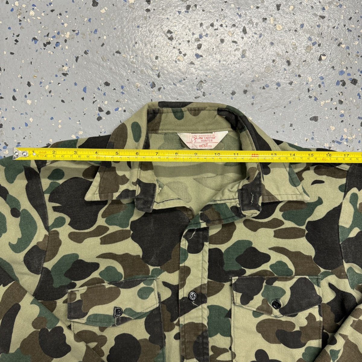 Vintage Vintage 70s Best Jim Catfish Hunter Camo Flannel Shirt Size US S / EU 44-46 / 1 - 3 Thumbnail