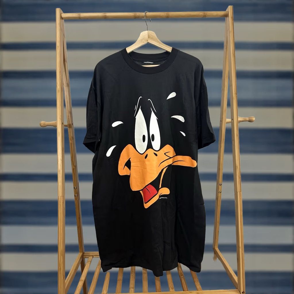 Vintage VINTAGE Daffy Duck Big Face Looney Tunes Cartoon TV T-Shirt Size XXL Black EUC 24.5x35 Size US XXL / EU 58 / 5 - 1 Thumbnail