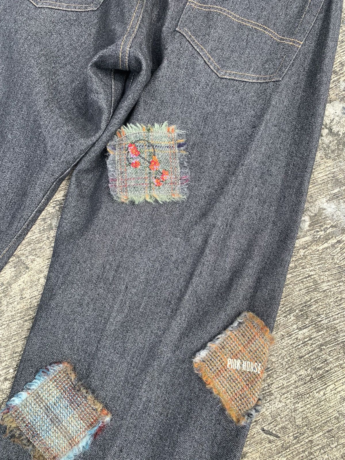 Helmut Lang × Karl Helmut × Pink House Rare🔥 pink house by helmut lang patchwork denim Size US 31 - 20 Thumbnail