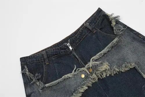 VIBE American Star Embroidery Jean Shorts Size US 32 / EU 48 - 7 Thumbnail