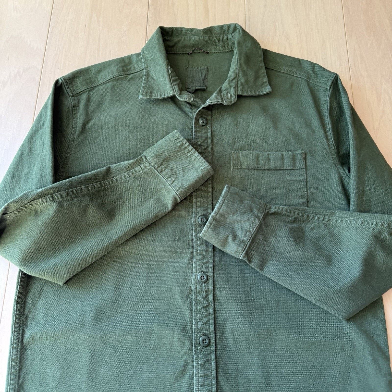 Topo Designs Topo Designs Shirt Medium Green Cotton Button Up Long Sleeve Size US M / EU 48-50 / 2 - 4 Thumbnail