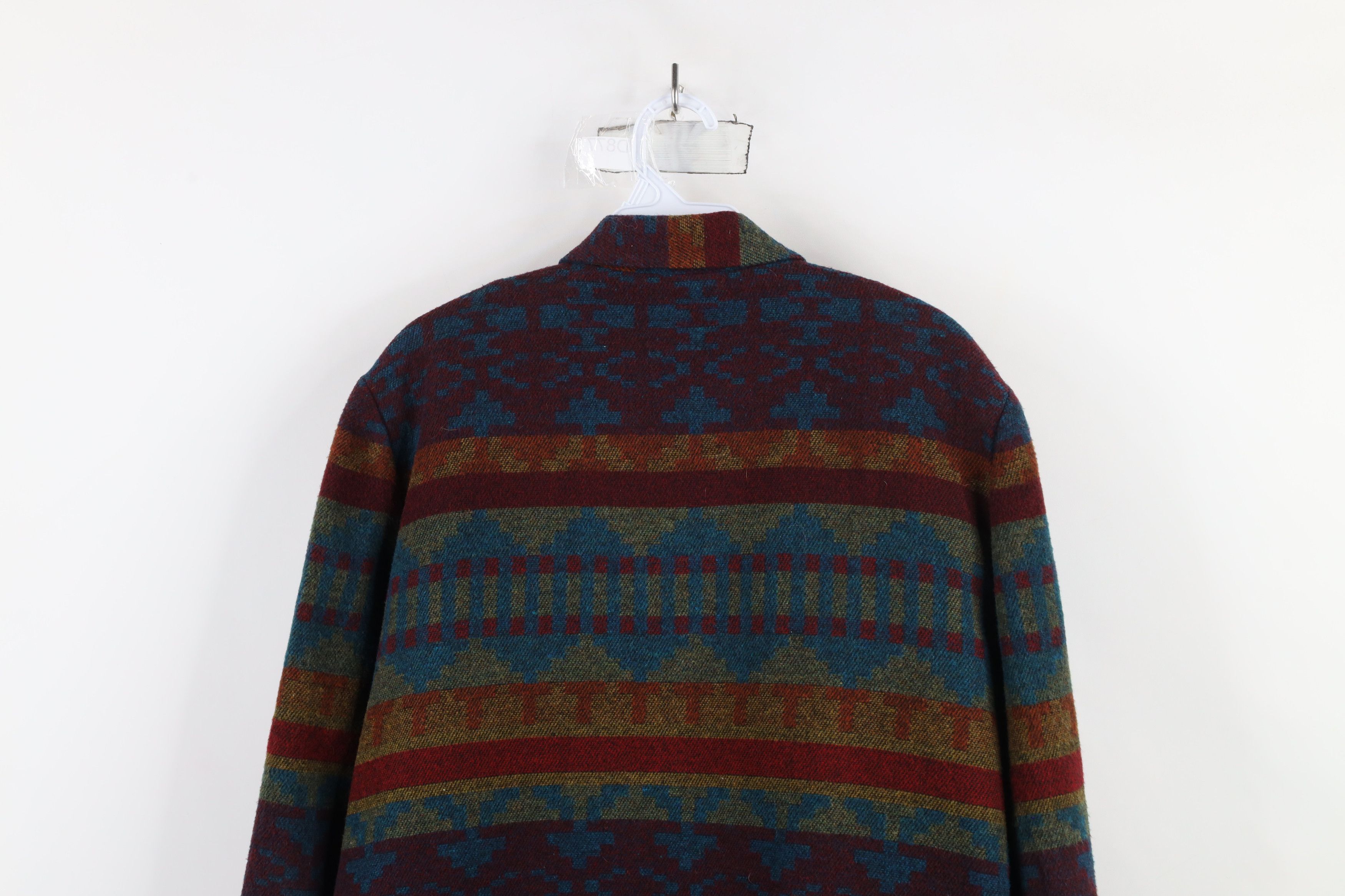 Vintage Vintage 90s Streetwear Southwestern Wool Blazer Jacket Size M / US 6-8 / IT 42-44 - 11 Thumbnail