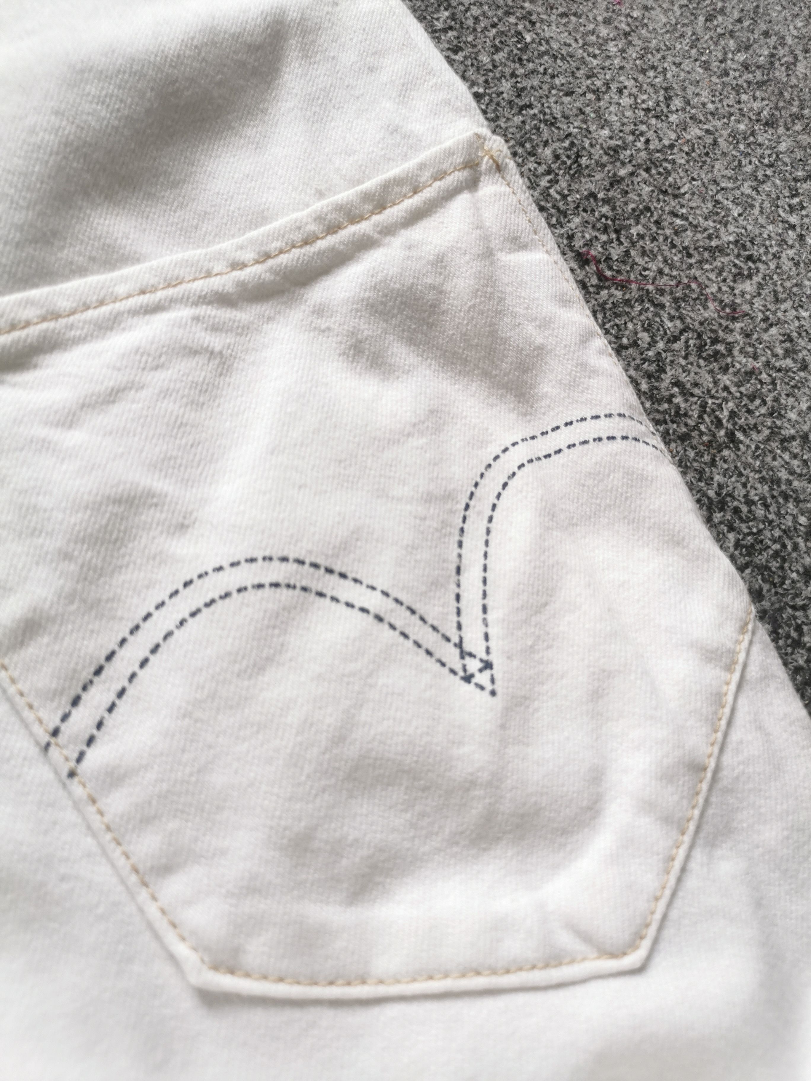 Levi's Made & Crafted Archive 🇯🇵🔥🔥 Levi's Engineered Paint White Cotton Denim Jeans Size US 30 / EU 46 - 10 Thumbnail