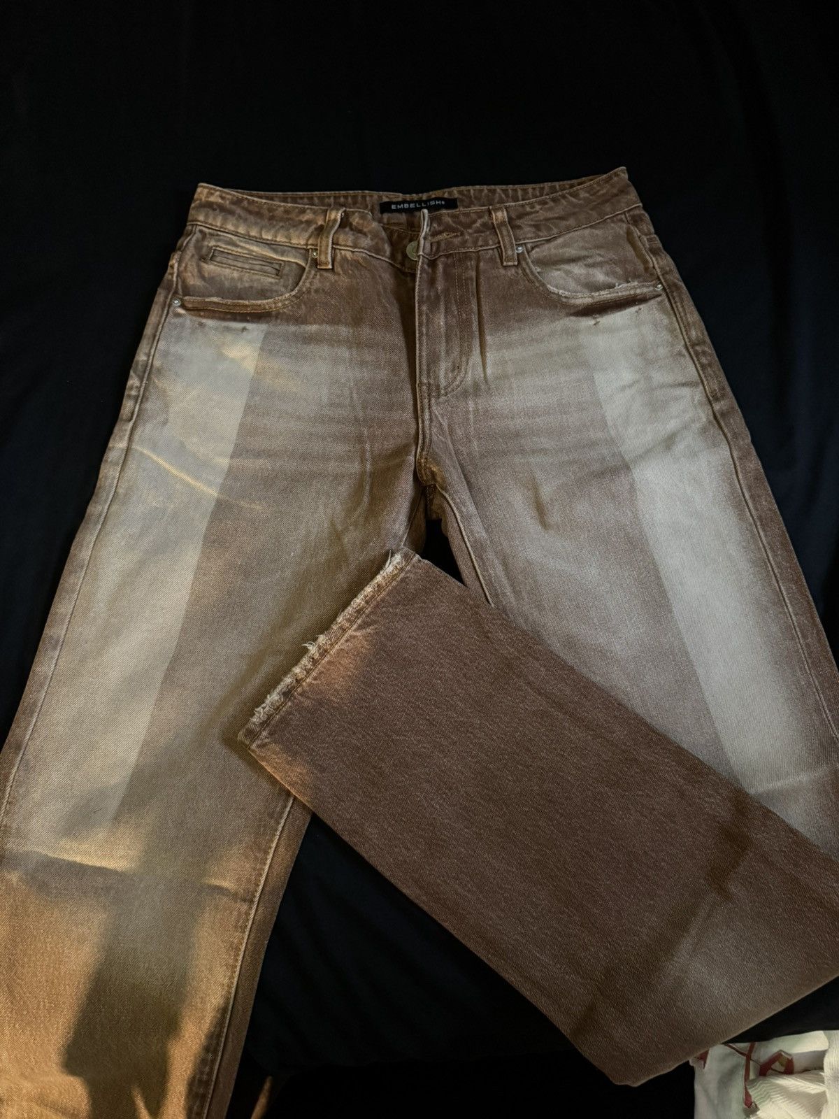 Embellish Embellish Rust Brown Jeans Size US 30 / EU 46 - 1 Thumbnail