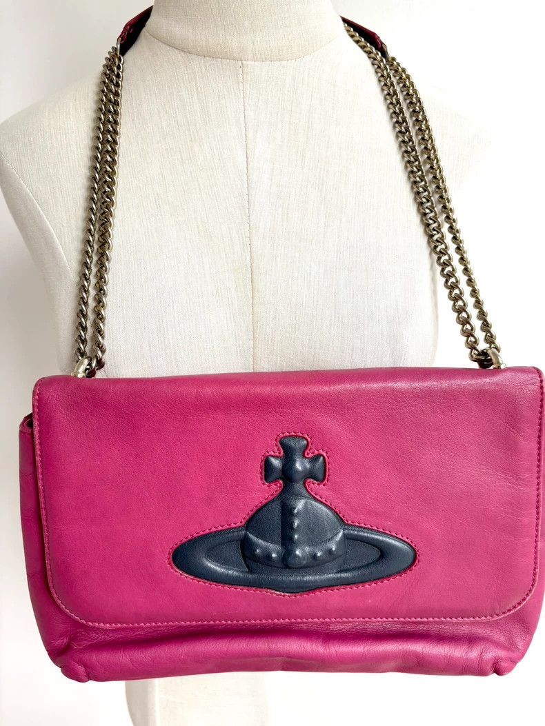 Vivienne Westwood Vivienne Westwood size os Pink leather Saturn shoulder bag Size ONE SIZE - 2 Thumbnail