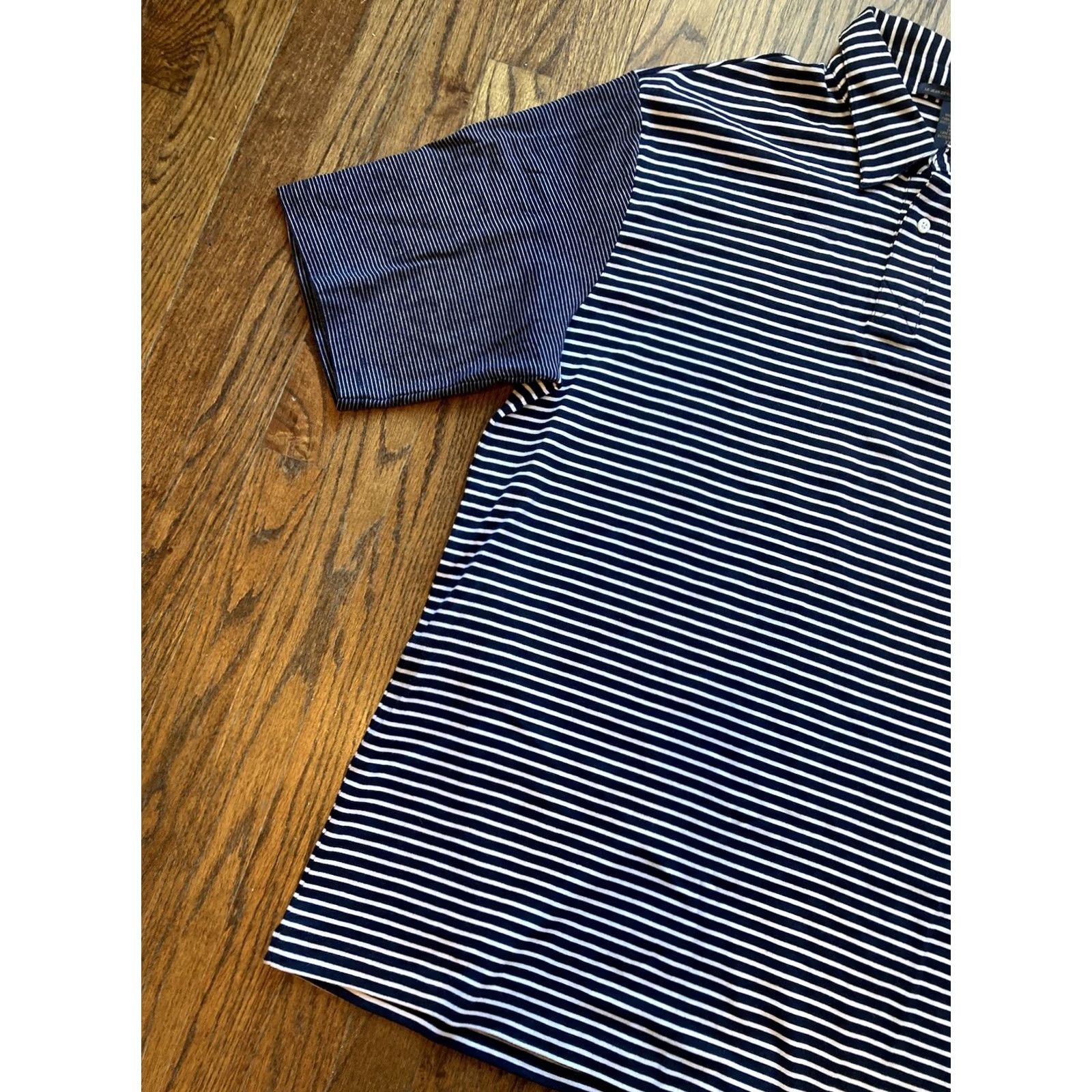 Vintage VINTAGE Marithe Francois Girbaud Polo Shirt Mens 3XL Blue Striped Y2K Hip Hop Size US XXL / EU 58 / 5 - 2 Thumbnail