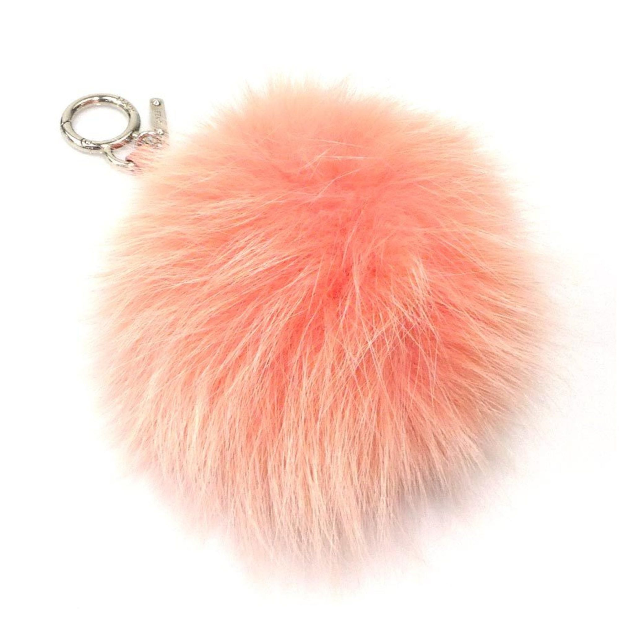 Fendi Fendi Charm Fur/Leather Salmon Pink Women's r10958a Size ONE SIZE - 1 Thumbnail