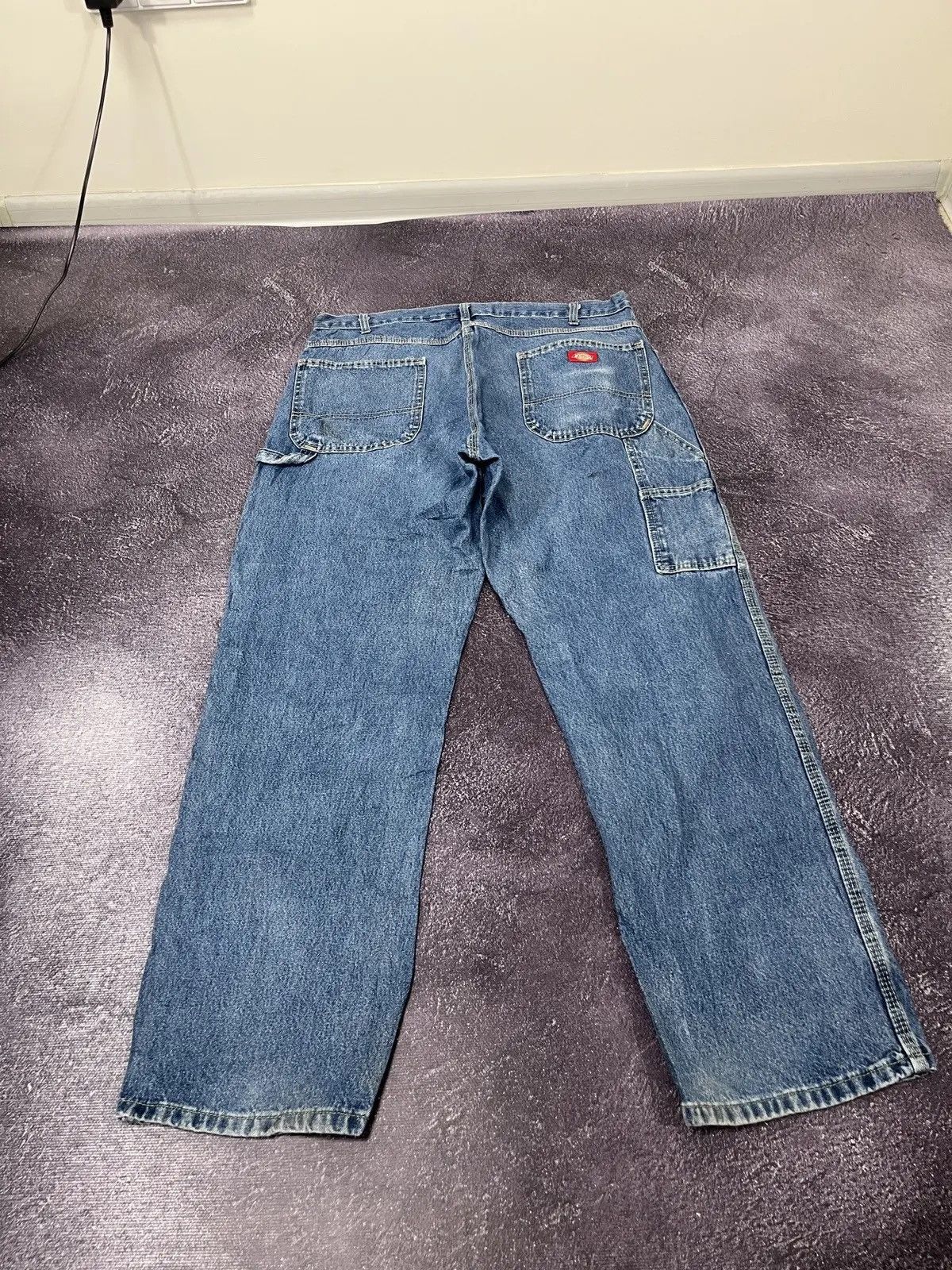 Dickies × Vintage Vintage Dickies USA Faded Blue Denim Work Hype Baggy Jeans Size US 36 / EU 52 - 3 Thumbnail