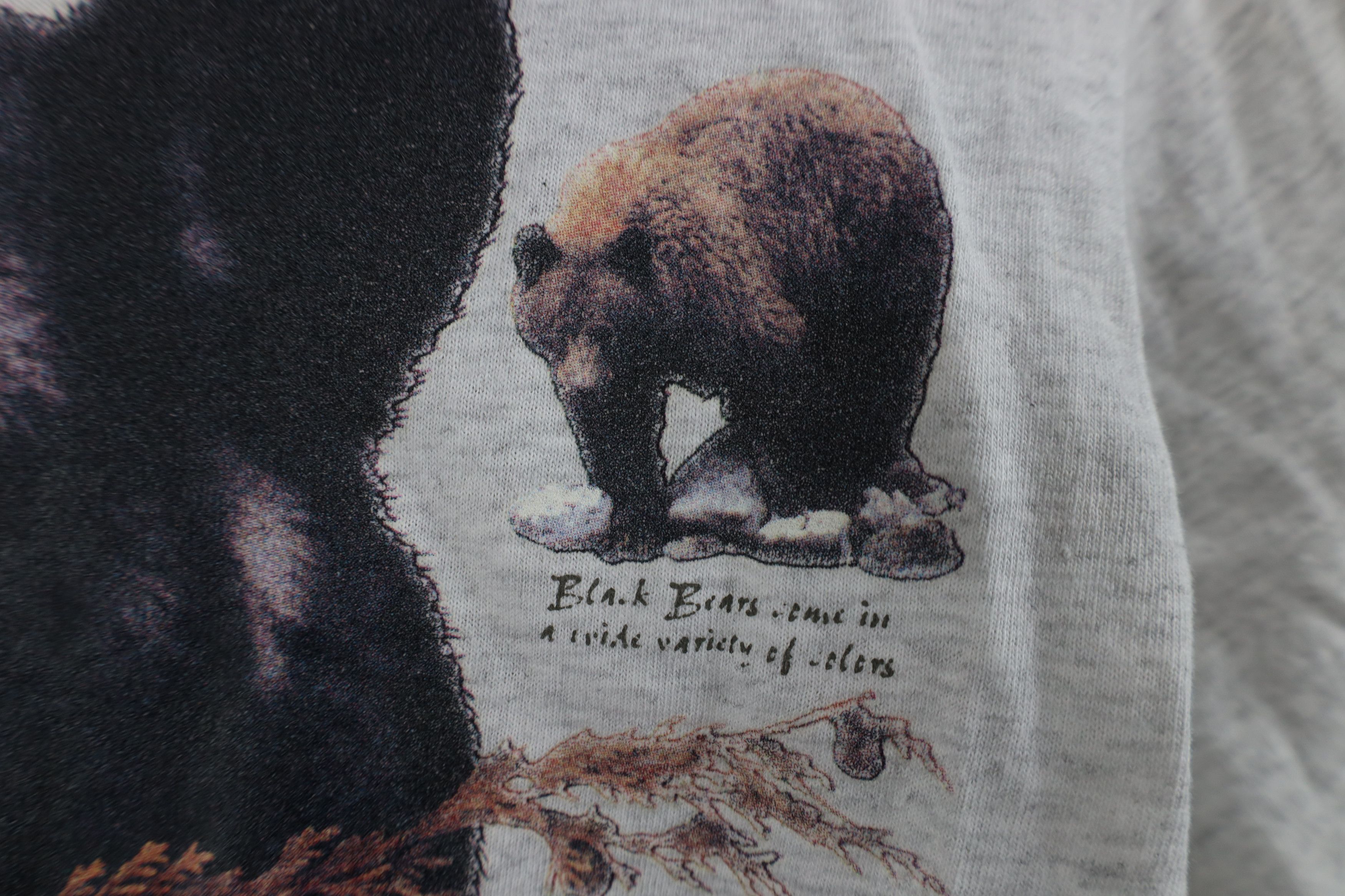 Vintage Vintage 90s Y2K Streetwear Black Bear Short Sleeve T-Shirt Size US S / EU 44-46 / 1 - 5 Thumbnail