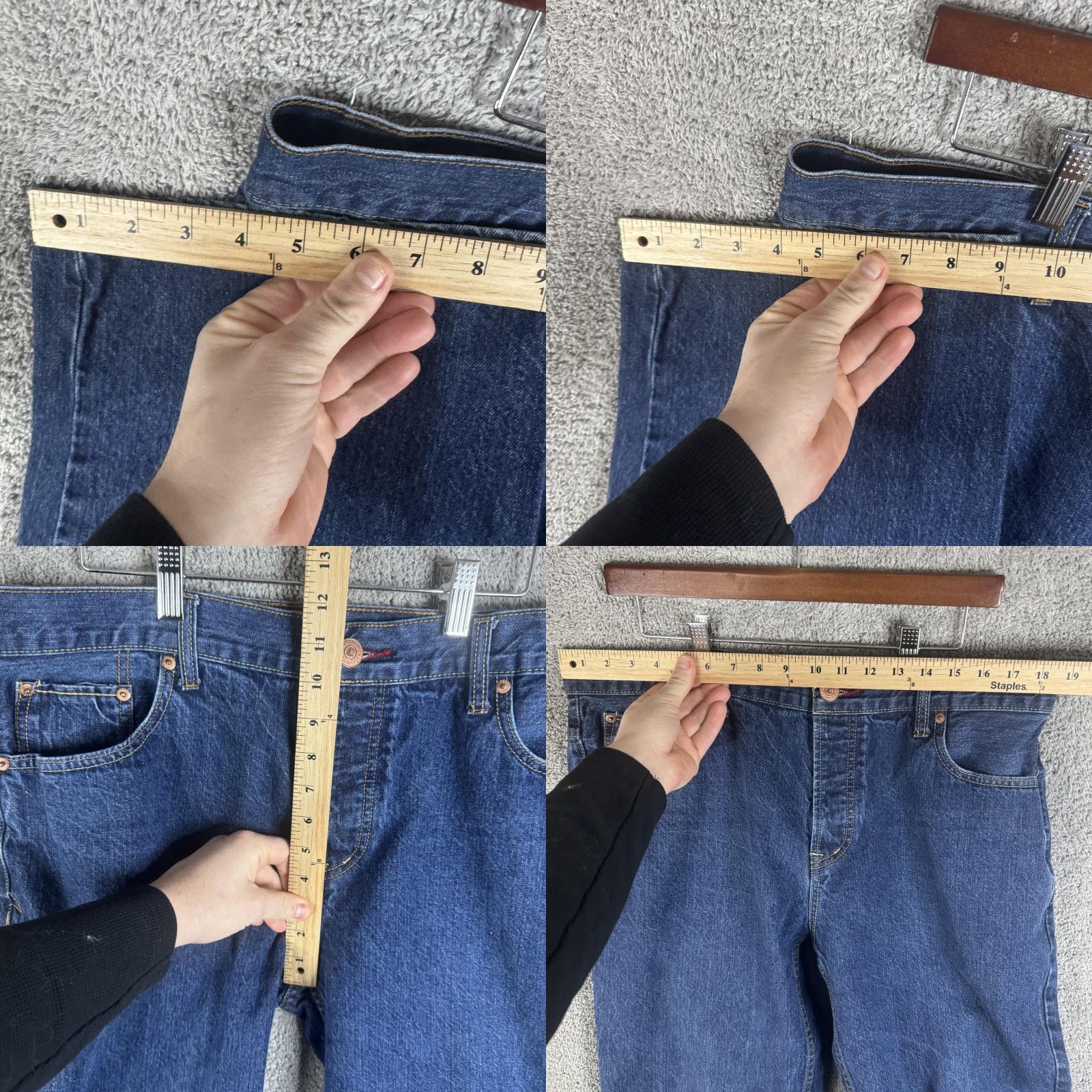 Aeropostale Aeropostale Jeans Mens Essex Straight Leg Blue Medium Wash 38x32 Denim Cotton Zip Pockets Vintage No Size US 38 / EU 54 - 8 Thumbnail