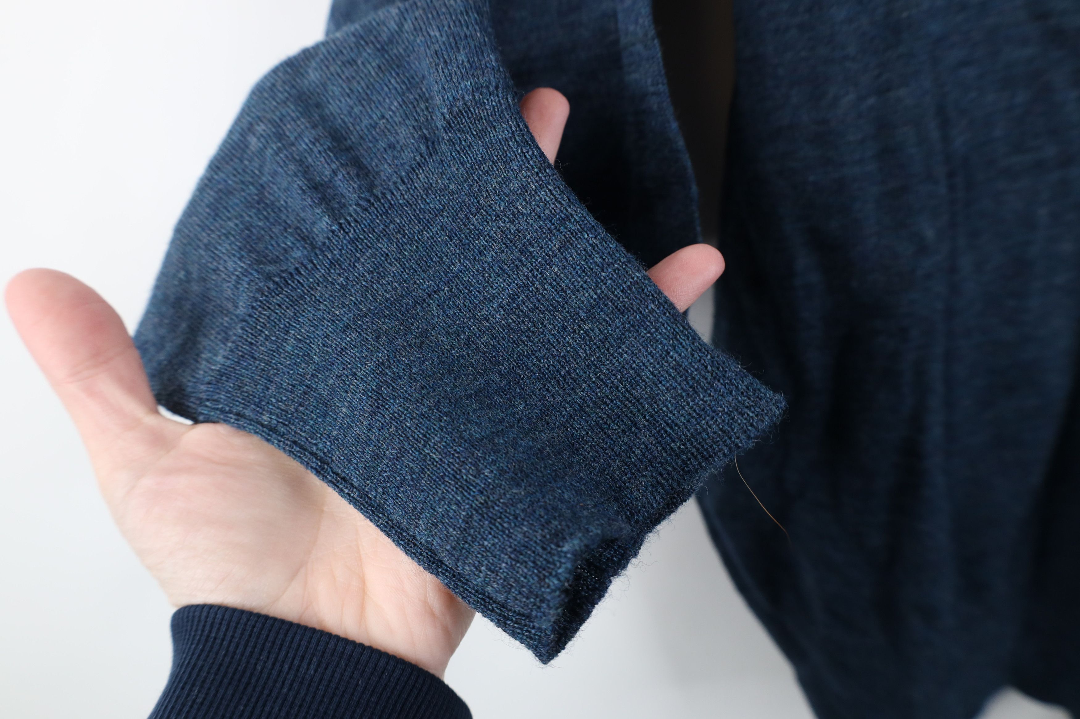 Vintage Vintage 90s Streetwear New Wool Knit V-Neck Sweater Blue Size US XL / EU 56 / 4 - 6 Thumbnail