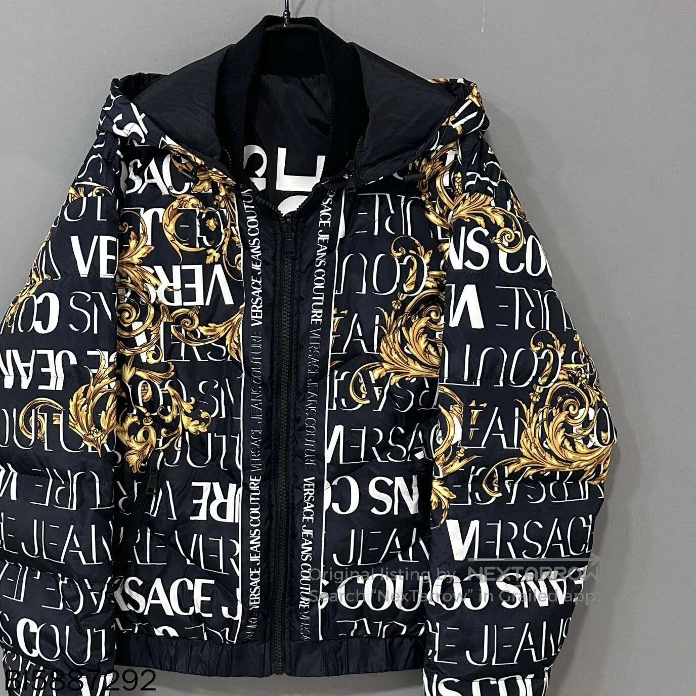 Versace reversible cotton jacket by gianni versace. Size US L / EU 52-54 / 3 - 4 Thumbnail